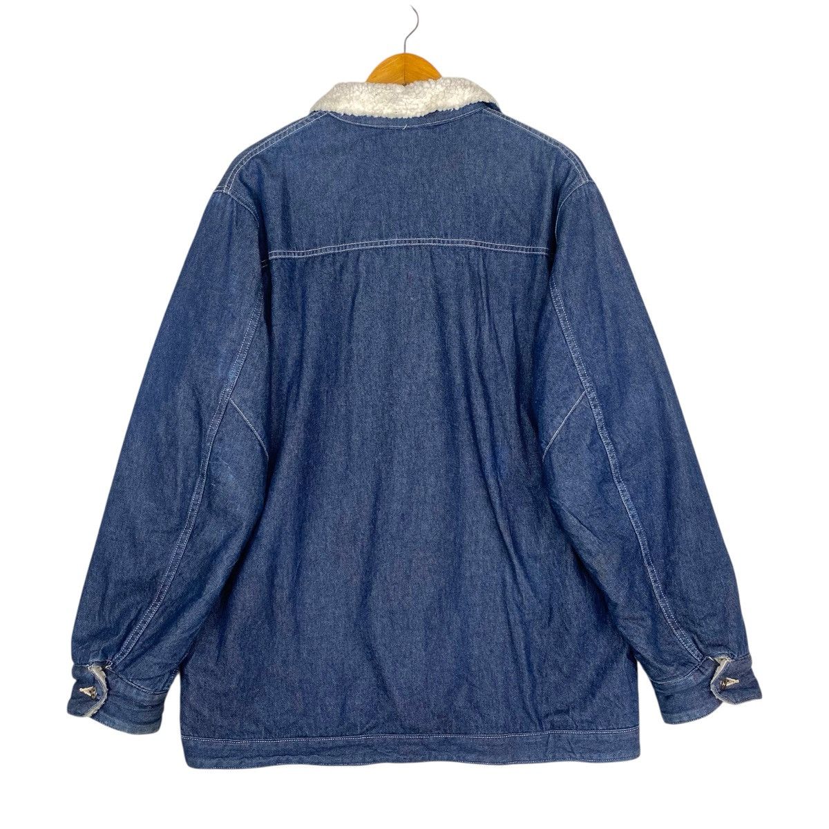 Post Overalls 💥VINTAGE POST OVERALL JAPAN CHORE DENIM SHERPA JACKET Size US XXL / EU 58 / 5 - 7 Thumbnail