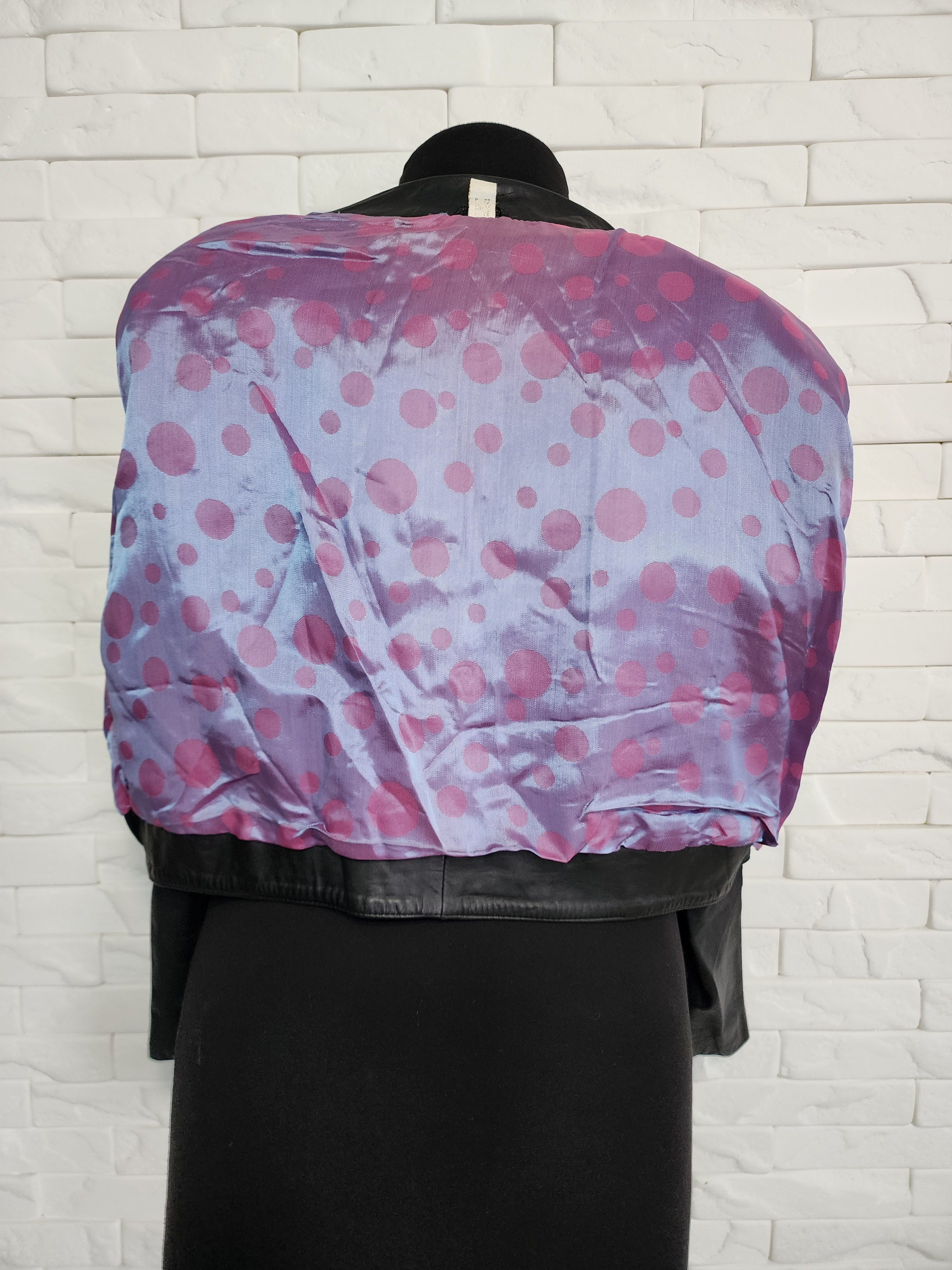 Other Black Leather Jacket: Short Button-Up Women's Coat Size L / US 10 / IT 46 - 7 Thumbnail