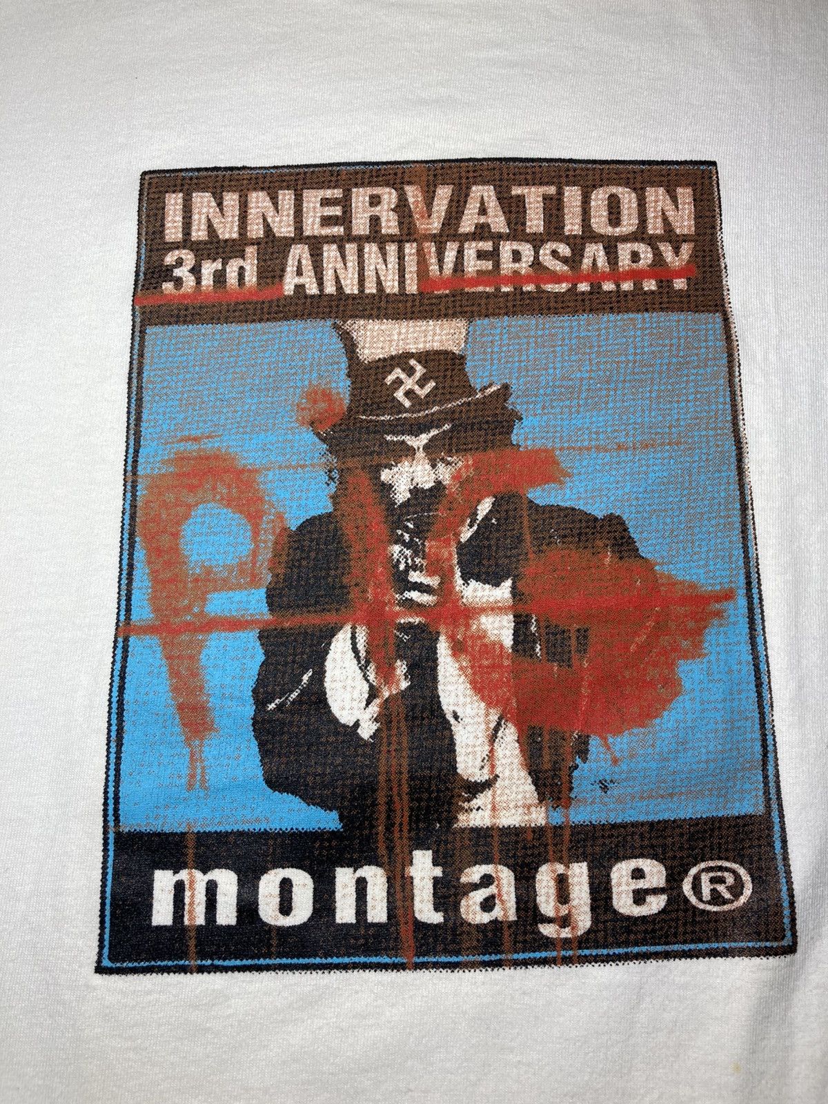Montage 2000 Montage Anniversary Pig Manson Nazi Swastika 90s Punk Size US M / EU 48-50 / 2 - 4 Thumbnail