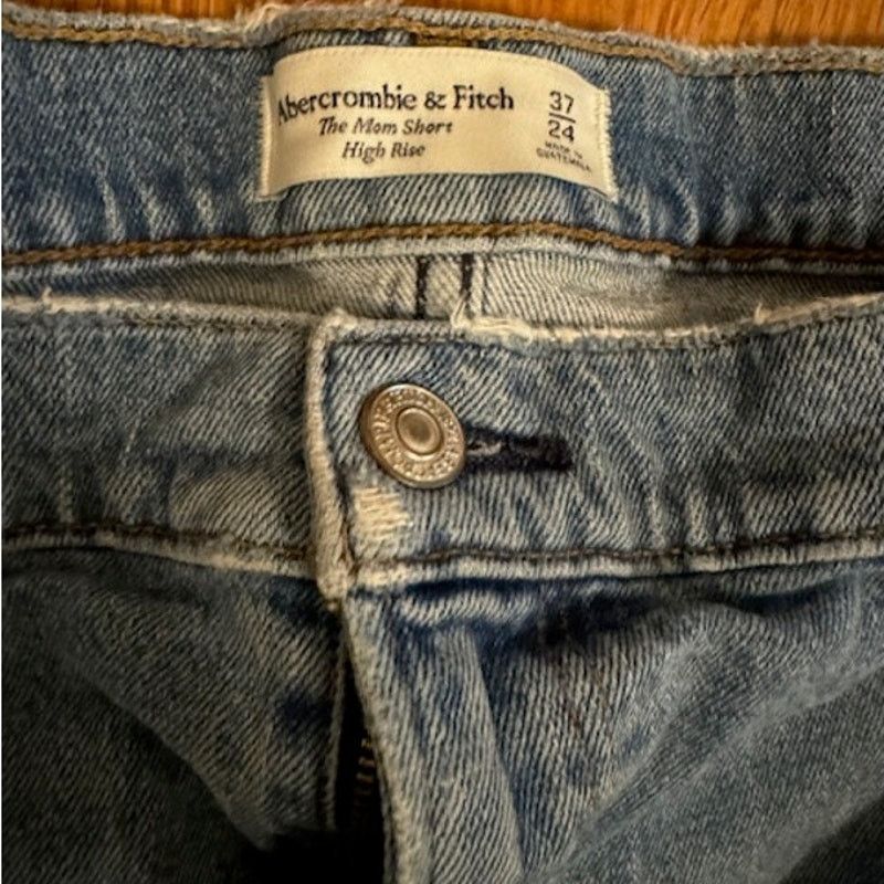 Abercrombie & Fitch Abercrombie & Fitch The Mom High Rise Plus Size Shorts 24 Size 37" - 4 Thumbnail