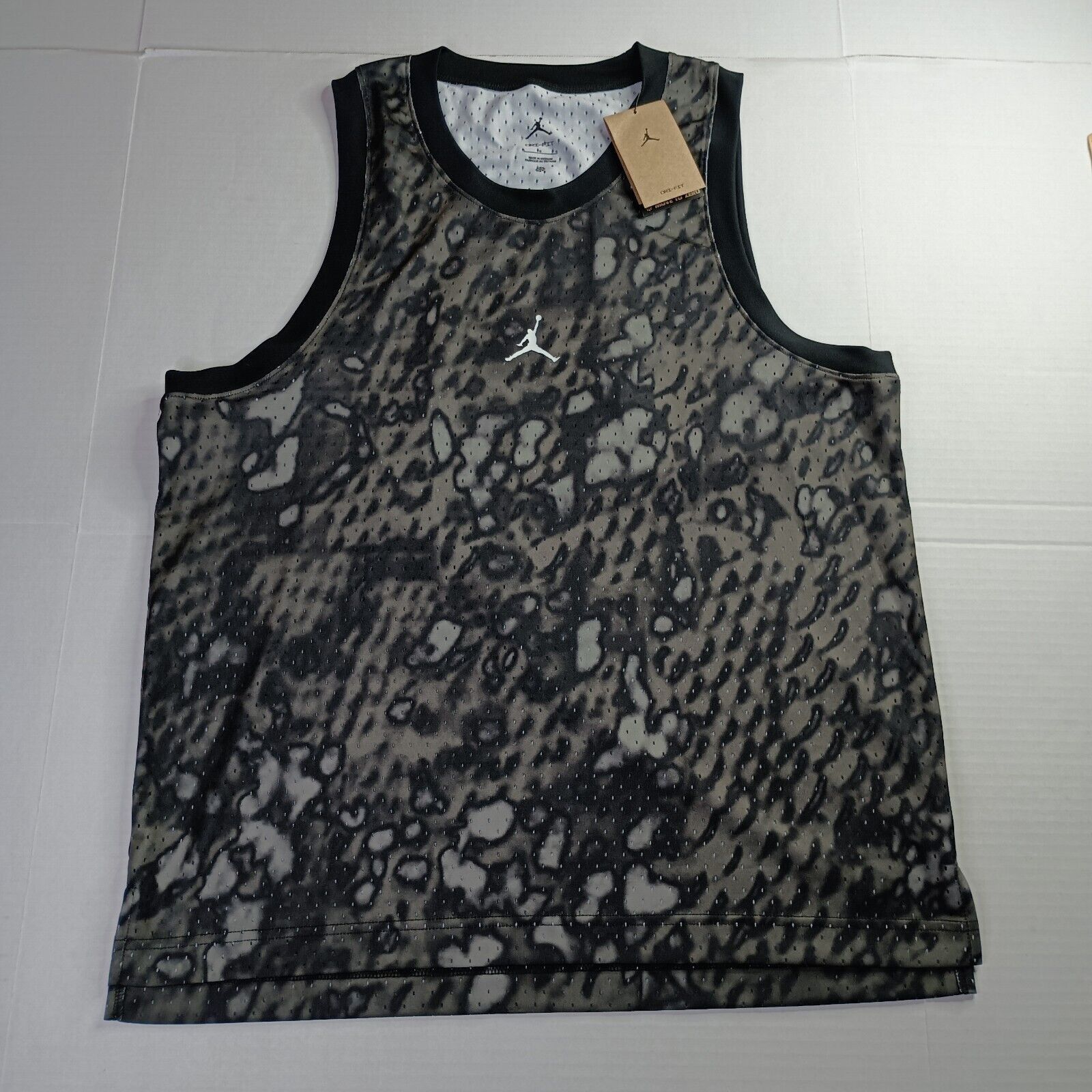 Nike Men's Nike Jordan Dri-Fit Tank Top Mesh Jersey Men's L Size US L / EU 52-54 / 3 - 1 Thumbnail