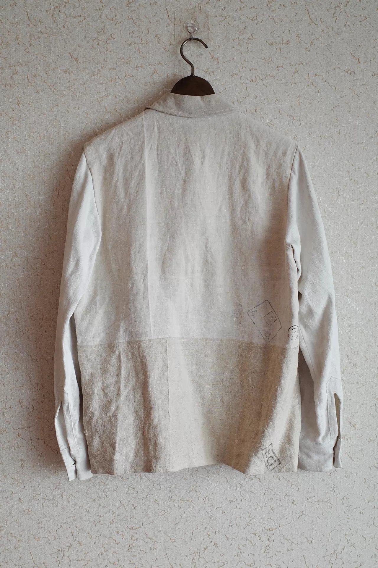 Archivio J.M. Ribot Archivio JM Ribot 00s Vintage Linen Patchwork Jacket Size US S / EU 44-46 / 1 - 3 Thumbnail