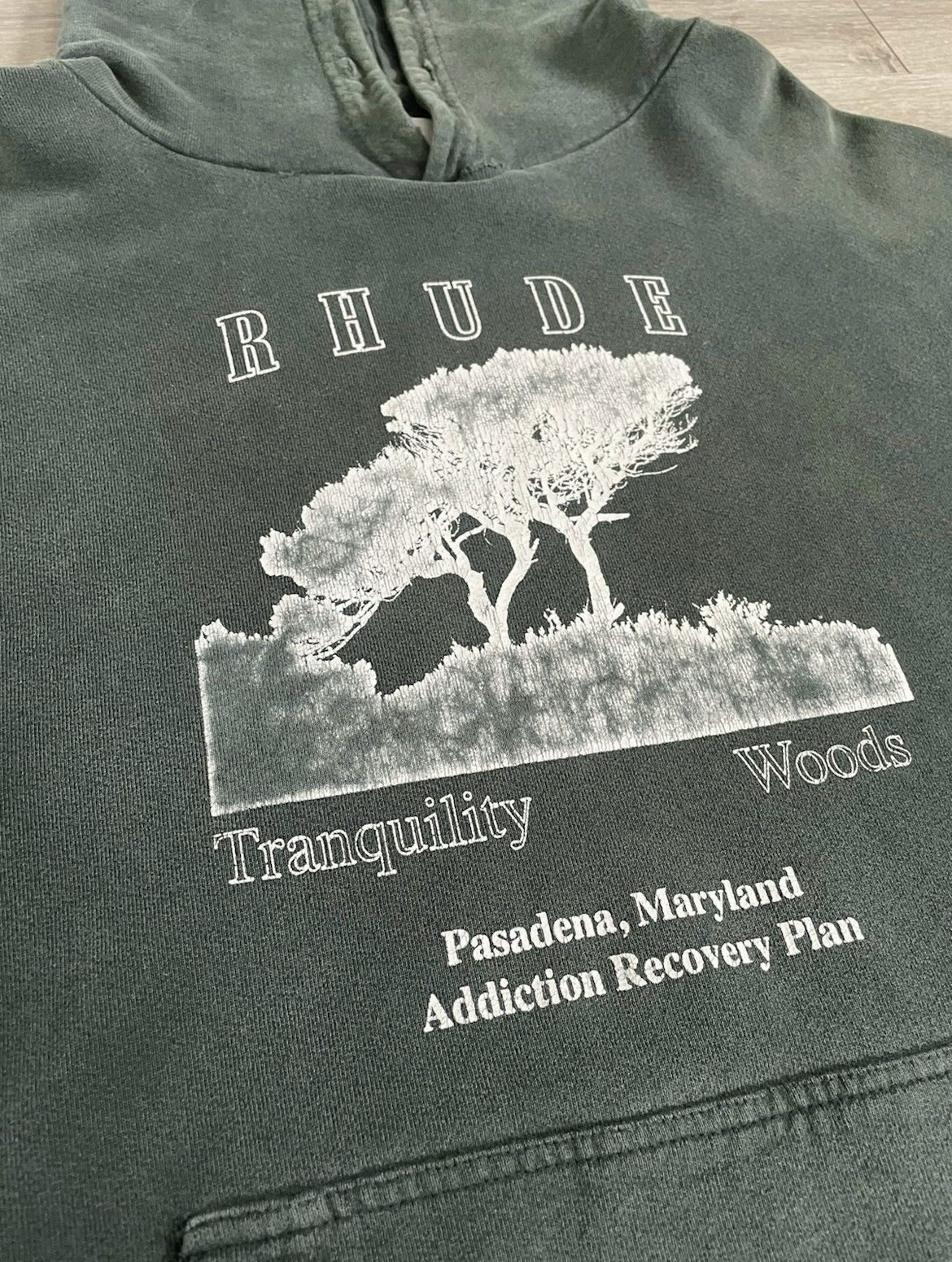 Rhude Rhude Tranquility Woods Addiction Recovery Plan Hoodie Size US M / EU 48-50 / 2 - 3 Thumbnail