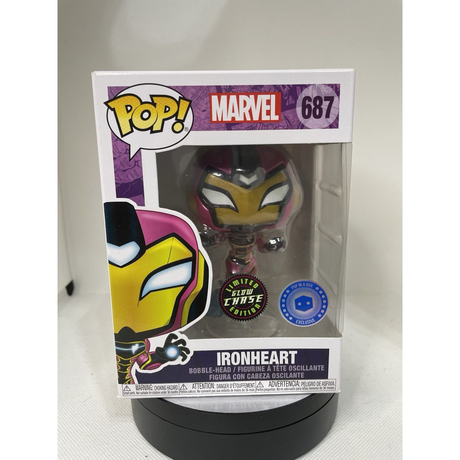 Marvel Comics Funko Pop! Ironheart (Chase) (Glows in the Dark) - PIAB #687 Size ONE SIZE - 1 Thumbnail