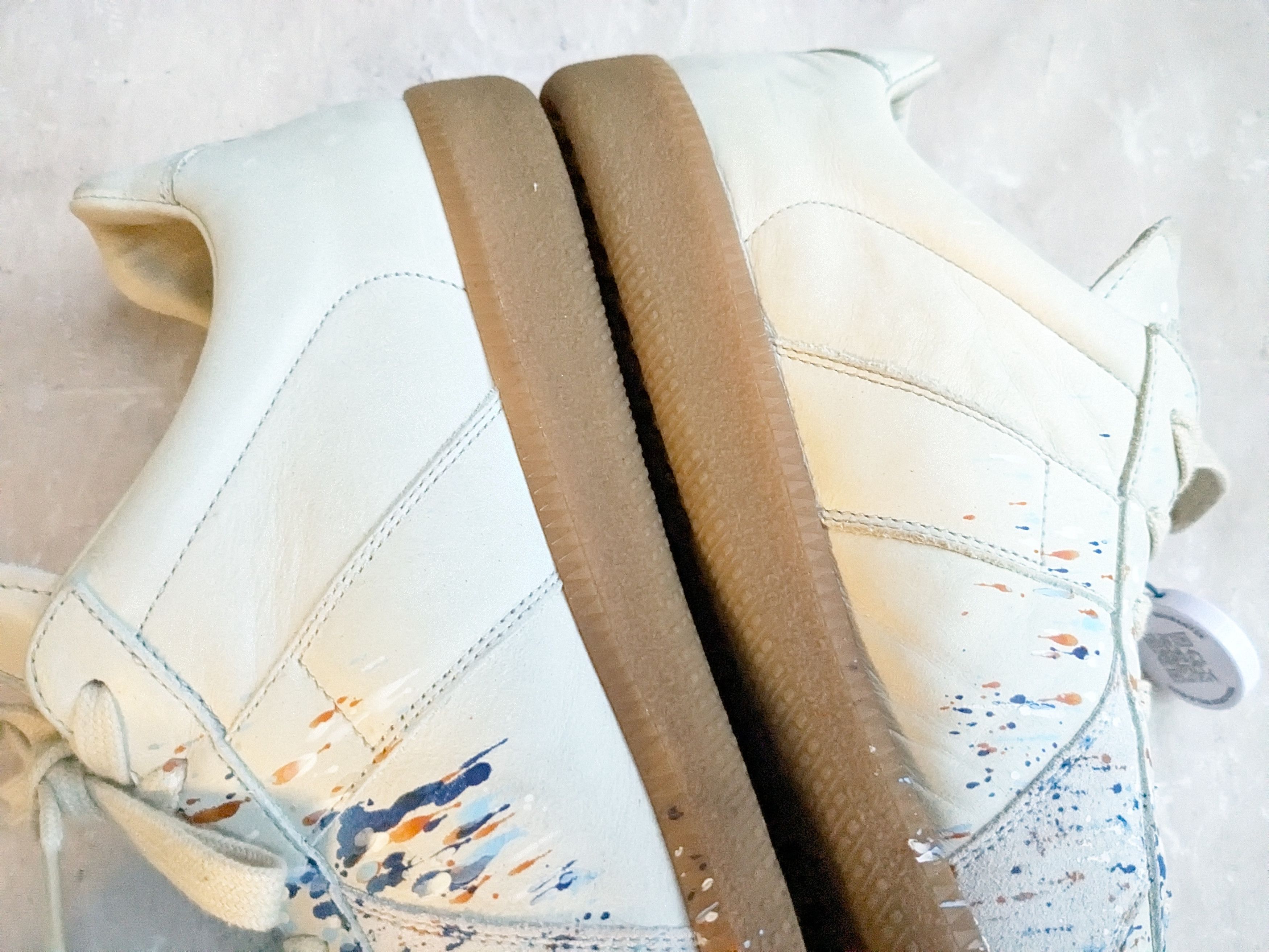 Maison Margiela Maison Margiela Replica GAT Paint Splatter Gray 10 43 Size US 10 / EU 43 - 14 Thumbnail