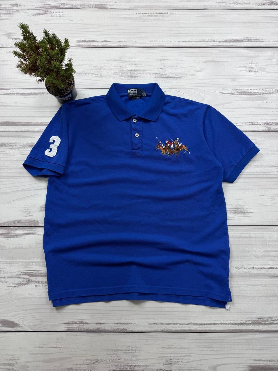 Polo Ralph Lauren Polo Ralph Lauren Men's Triple Pony Mesh Polo Shirt Size US XL / EU 56 / 4 - 1 Thumbnail