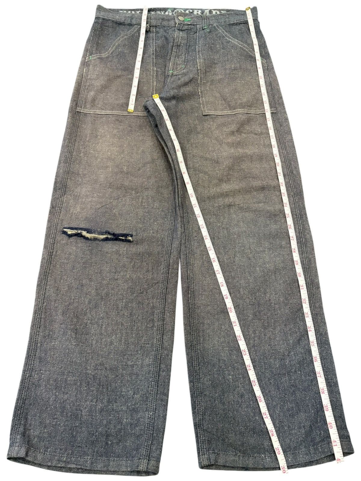 Japanese Brand Vintage Japanese Brand Distressed Baggy Baker Pants Jeans Size US 34 / EU 50 - 12 Thumbnail