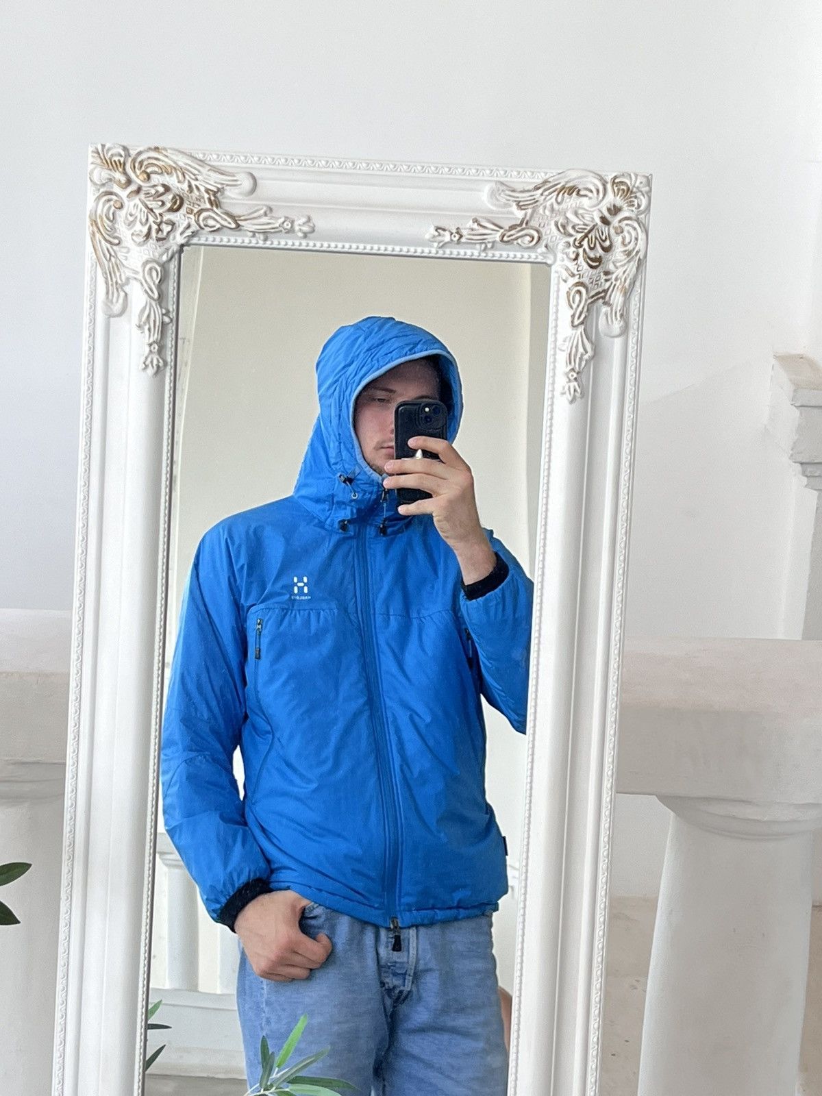 Haglofs Vintage Haglöfs Lightweight Down Jacket Blue outdoor Y2K Size US L / EU 52-54 / 3 - 3 Thumbnail