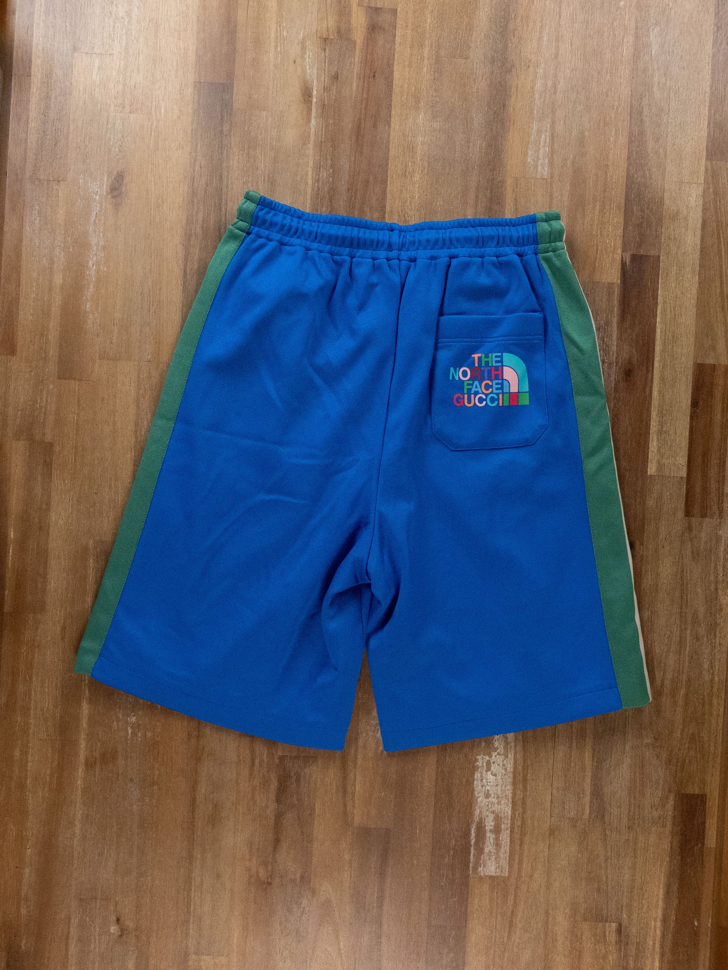 Gucci × The North Face GUCCI x THE NORTH FACE blue logo print bermuda shorts Medium Size US 32 / EU 48 - 6 Thumbnail