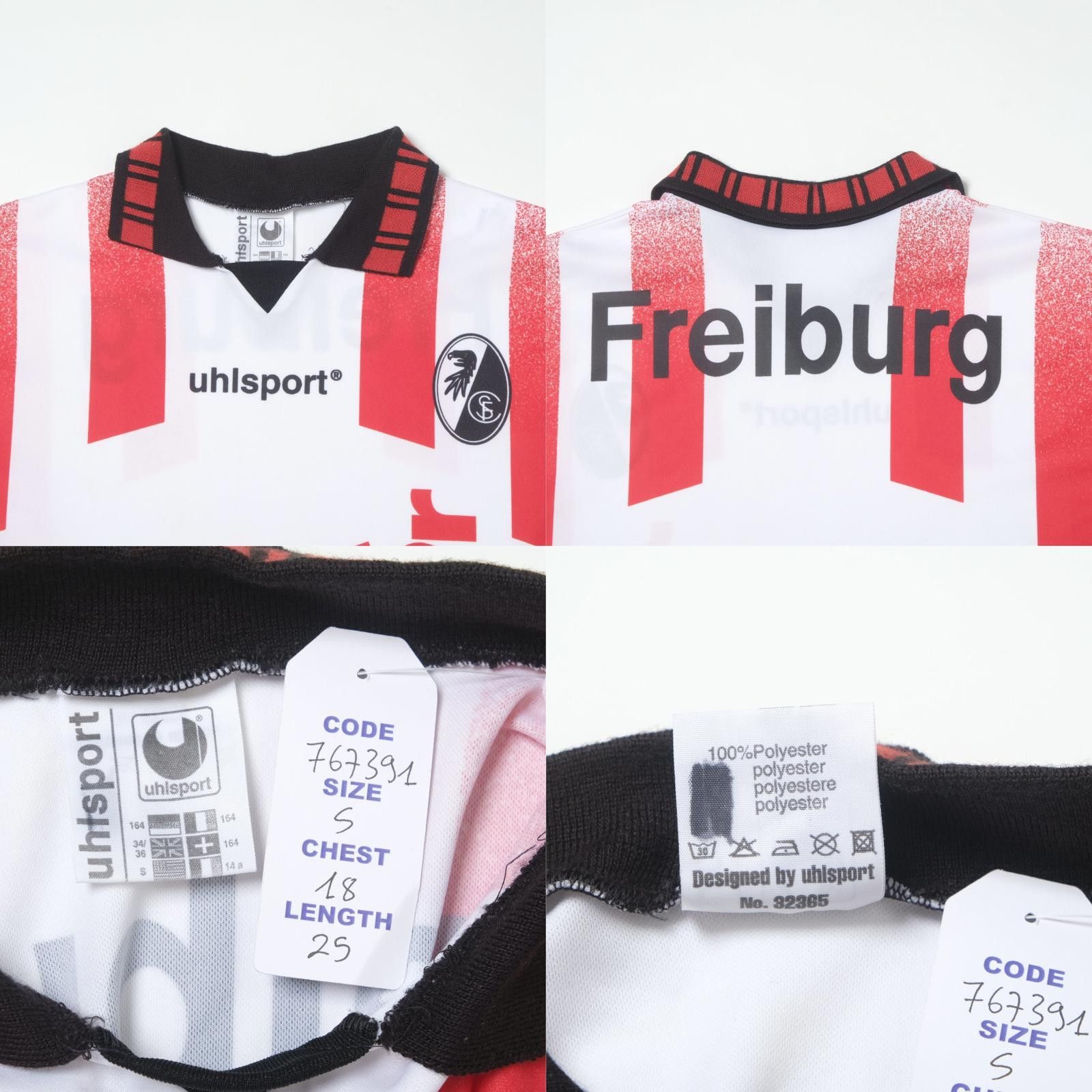 Designer 1995/96 Freiburg Away Shirt Uhlsport (S) Size US S / EU 44-46 / 1 - 4 Thumbnail