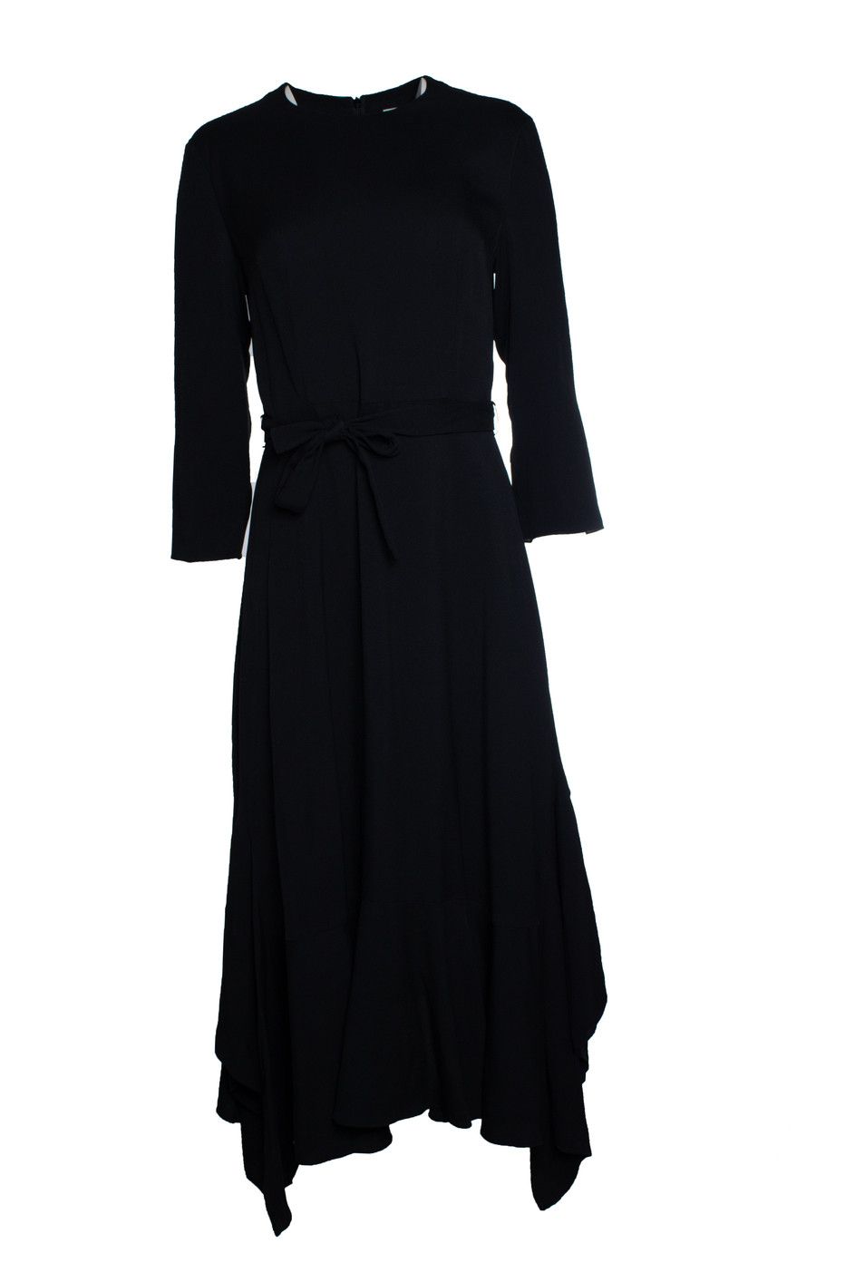 Hermes Hermes, black maxi dress with belt Size S / US 4 / IT 40 - 1 Thumbnail