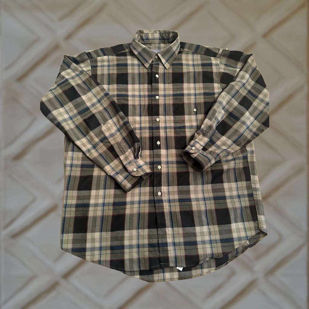 Pendleton Pendleton Shirt L Long Sleeve Wool Plaid Beige Button-Up Mens OR Adults Mens Size US L / EU 52-54 / 3 - 1 Thumbnail