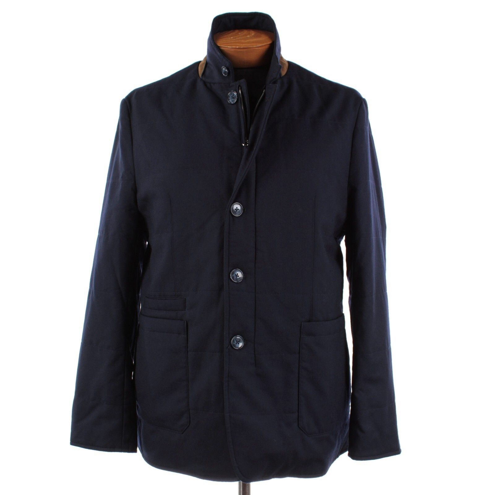 Zanella Zanella Coat Size L US In Blue Wool Size US L / EU 52-54 / 3 - 1 Thumbnail