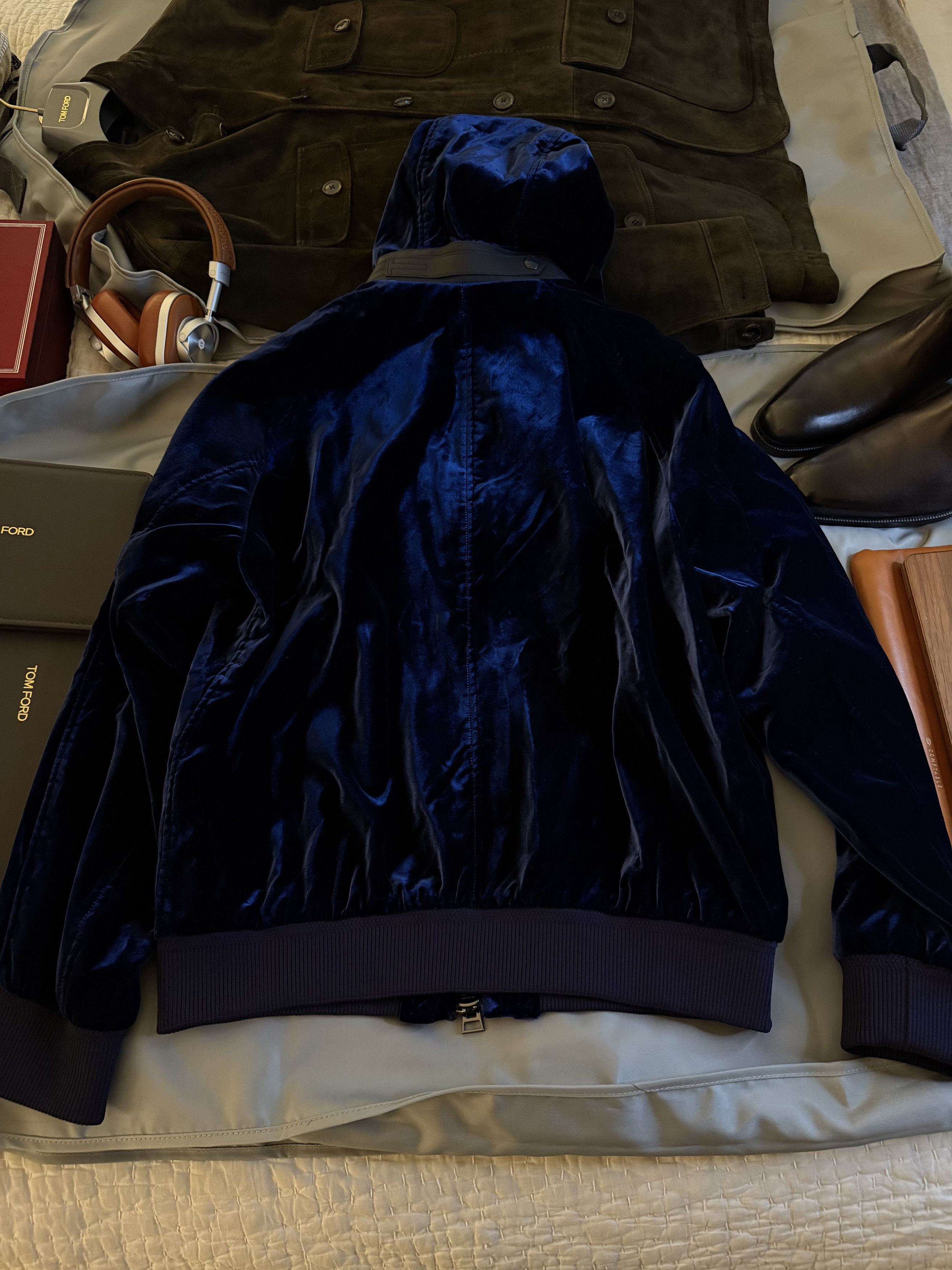 Tom Ford Best Dressed $4,300 w/Tax Highest End Velvet Hoodie Size US L / EU 52-54 / 3 - 17 Thumbnail