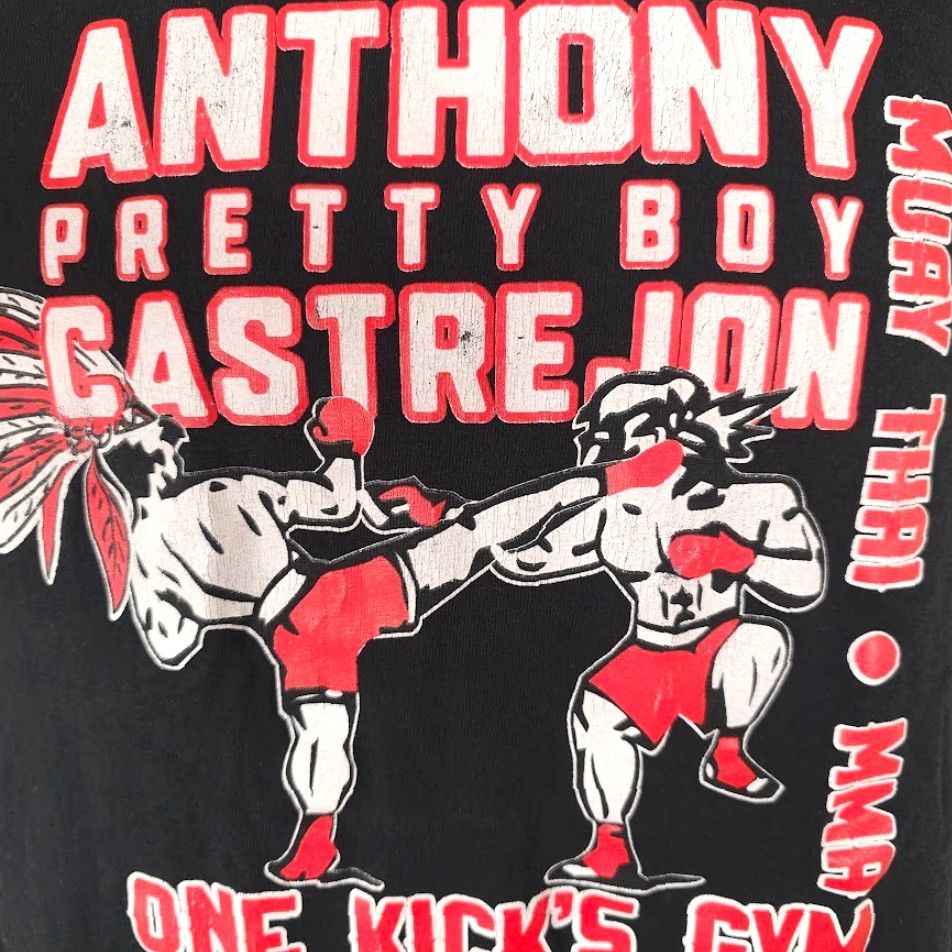 Gildan Gildan T-Shirt Mens Muay Thai MMA Black Size M Crew Neck Short Sleeve Sports Size US M / EU 48-50 / 2 - 3 Thumbnail
