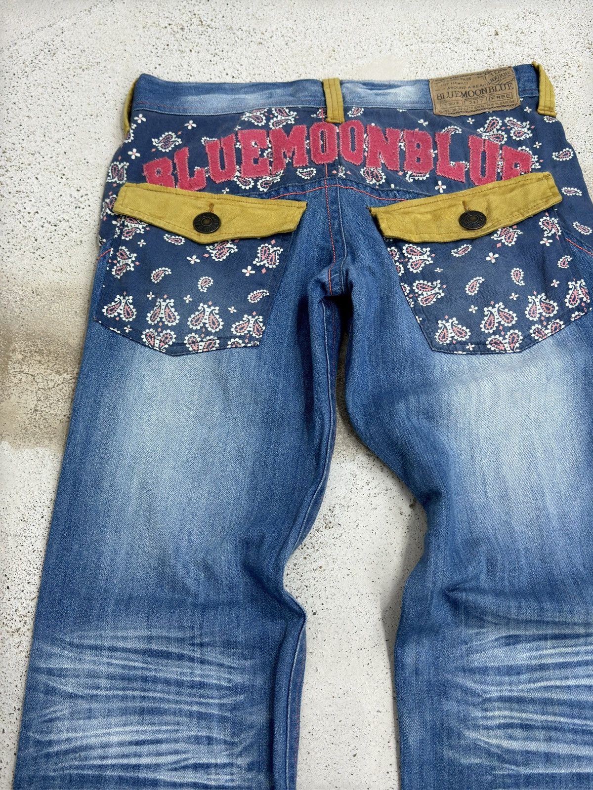 Hysteric Glamour Vintage Blue Moon Blue 90s Blue Moon Club Paisley Pocket Size US 32 / EU 48 - 9 Thumbnail