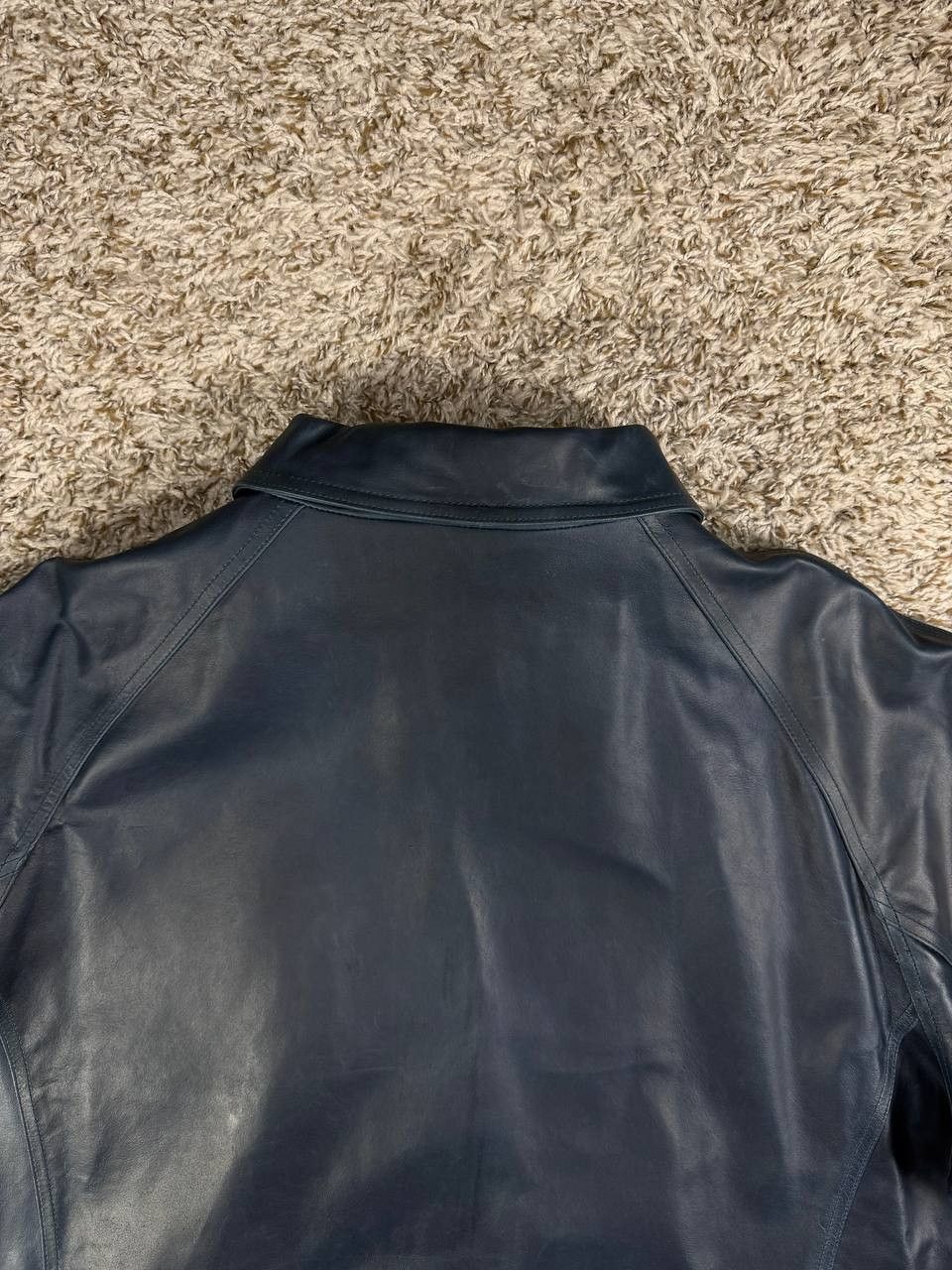 Wilsons Leather Vintage Wilsons Leather M Julian Navy Genuine Leather Jacket Size US XXL / EU 58 / 5 - 18 Thumbnail