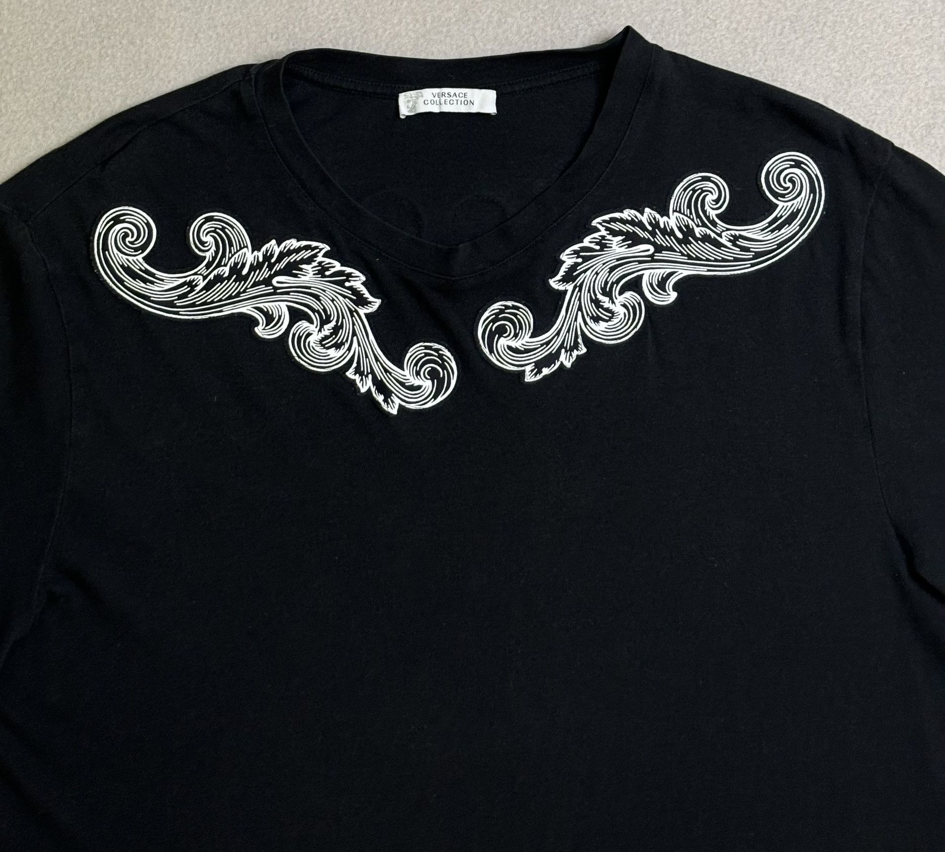 Versace Ganni Versace Black T-shirt Size L Size US L / EU 52-54 / 3 - 6 Thumbnail