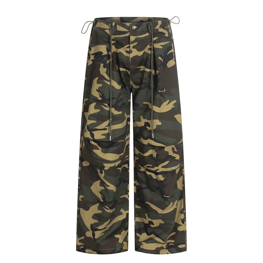 Vintage Men's loose wide-leg sports casual camouflage trousers Size US 32 / EU 48 - 1 Thumbnail