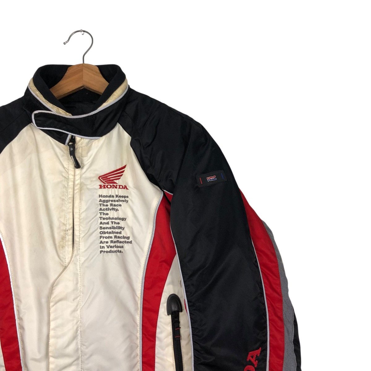 Vintage 📌Vintage Racing Jacket Motorcycle Honda Big Logo Spell Out Size US L / EU 52-54 / 3 - 7 Thumbnail
