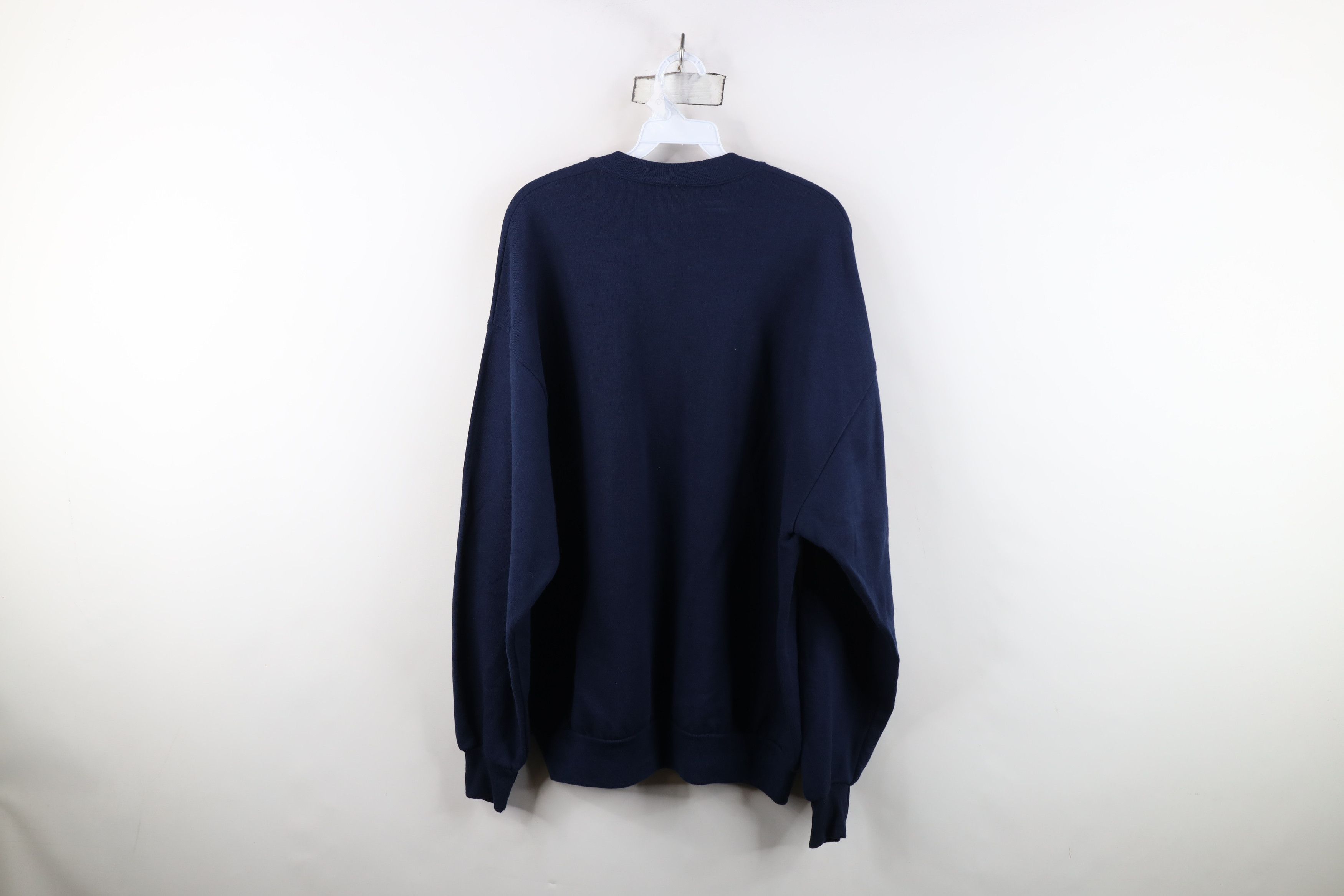 Vintage Vintage 90s Streetwear Crewneck Sweatshirt Navy Blue USA Size US XL / EU 56 / 4 - 10 Thumbnail