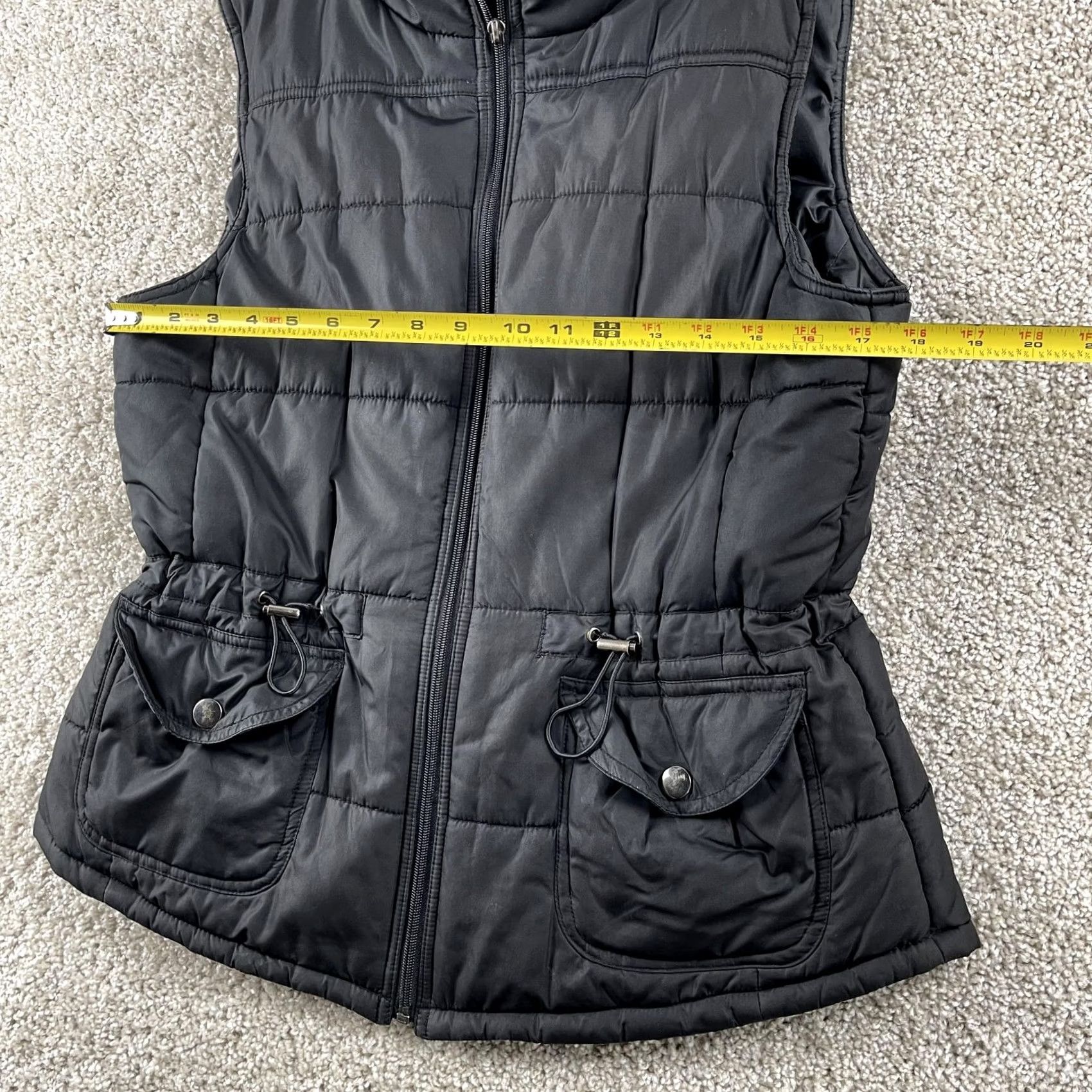 Vintage VINTAGE New York & Company Vest Womens Medium Black Quilted Full Zip Collared Size M / US 6-8 / IT 42-44 - 6 Thumbnail
