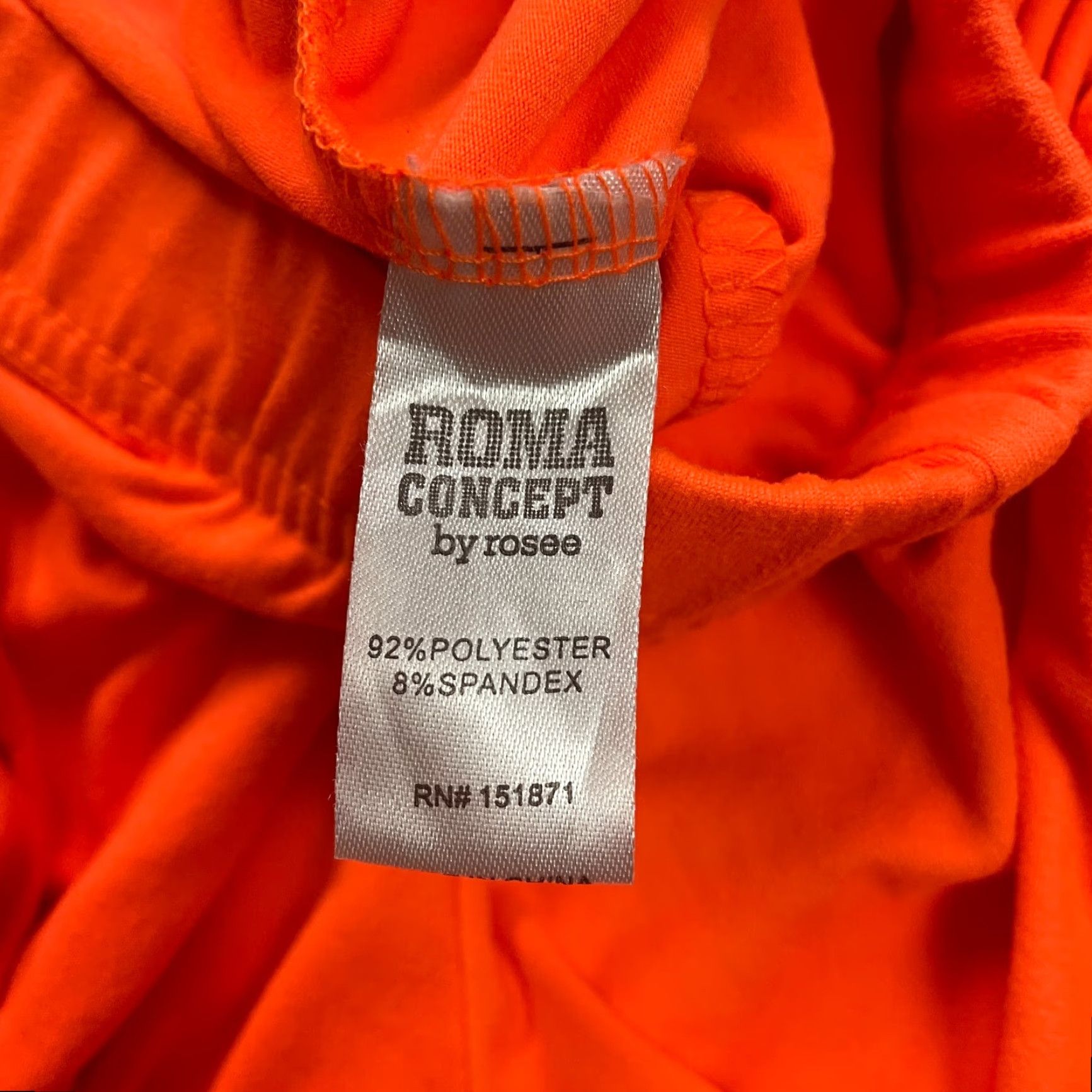 Vintage Rosee Roma Concept Active Shorts Women Medium Orange Yoga Bike Side Ties 26x3.5 Size 32" / US 10 / IT 46 - 5 Thumbnail