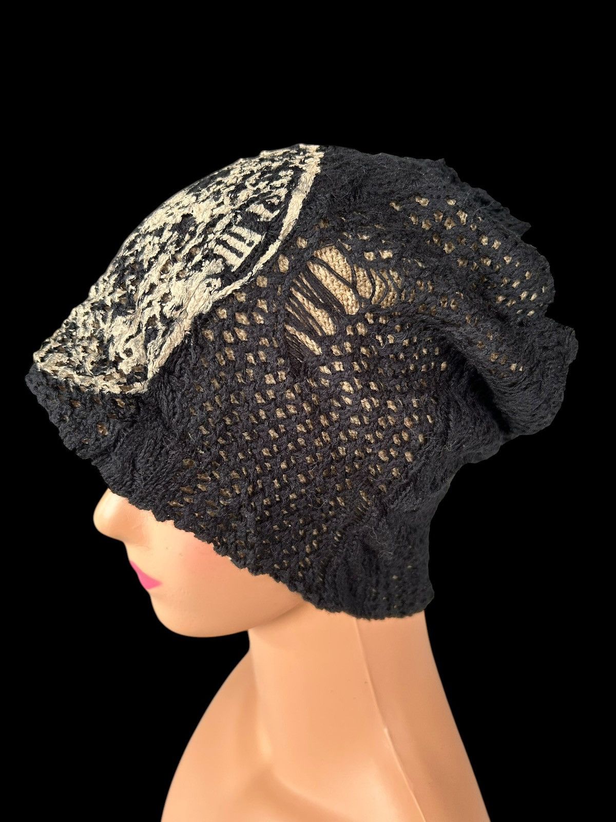 Hysteric Glamour × Japanese Brand × Vintage Japanese Distressed Design Beanie Hats Size ONE SIZE - 4 Thumbnail