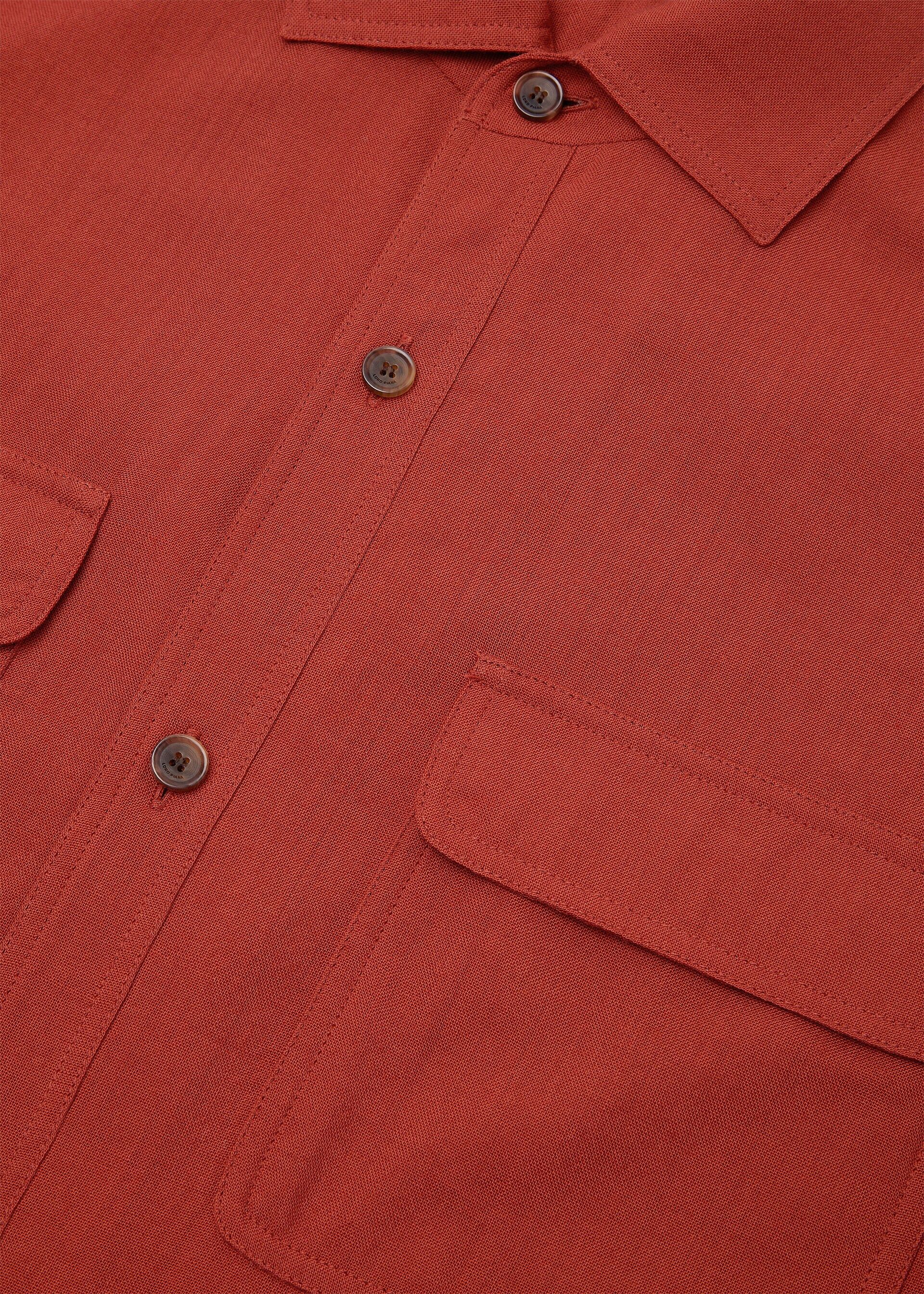 Loro Piana os11x0426 FAQ5856 Ida Shirt in Dry Roses Size S / US 4 / IT 40 - 7 Thumbnail