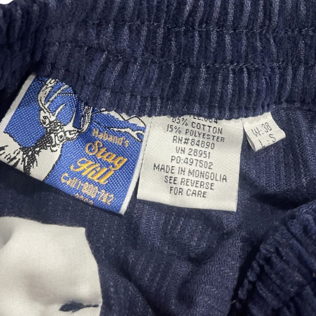 Haband Vintage Stag Hill Men's Blue Corduroy Pants 38S Hunting Size US 38 / EU 54 - 3 Thumbnail