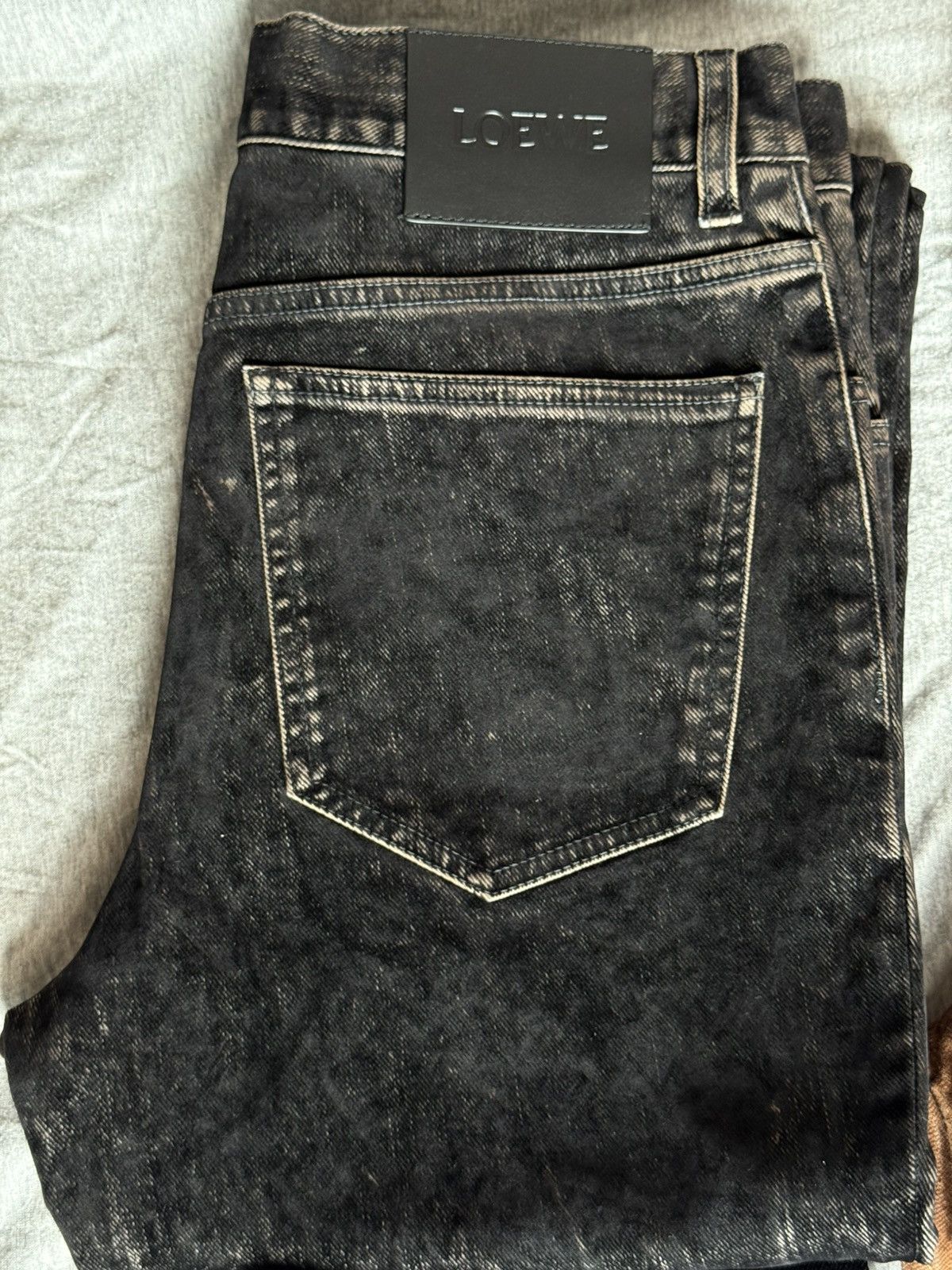 Loewe Pre Owned Loewe Bootleg Jeans Black Size US 30 / EU 46 - 11 Thumbnail