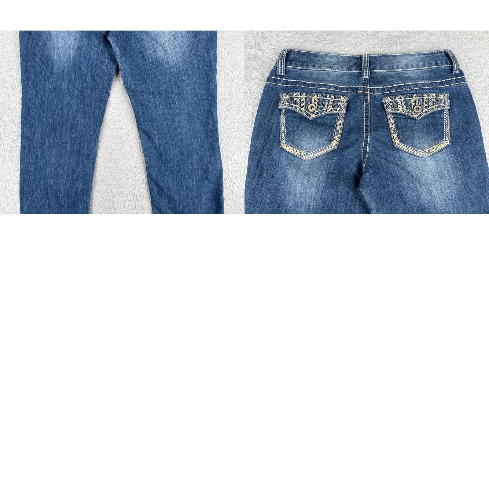 Vintage Maurices YMI Jeans Capri Blue Denim Cotton Blend Low Rise 29 Inseam 23 Womens Regular 6 29x23 Vintage No Size 27" / US 4 / IT 40 - 10 Thumbnail