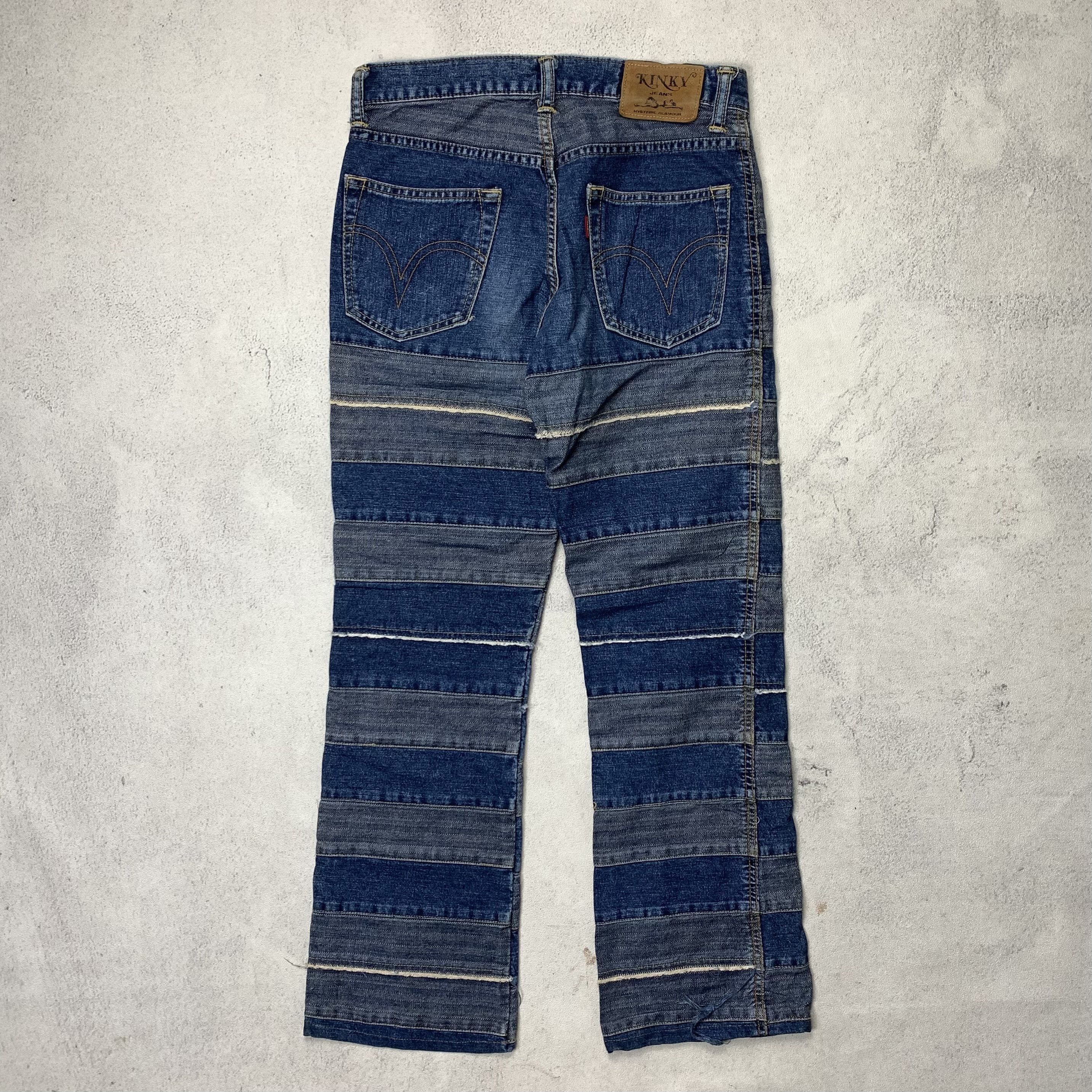 Hysteric Glamour Vintage Hysteric Glamour Kinky Hagi Patchwork Denim Pants Size US 28 / EU 44 - 3 Thumbnail
