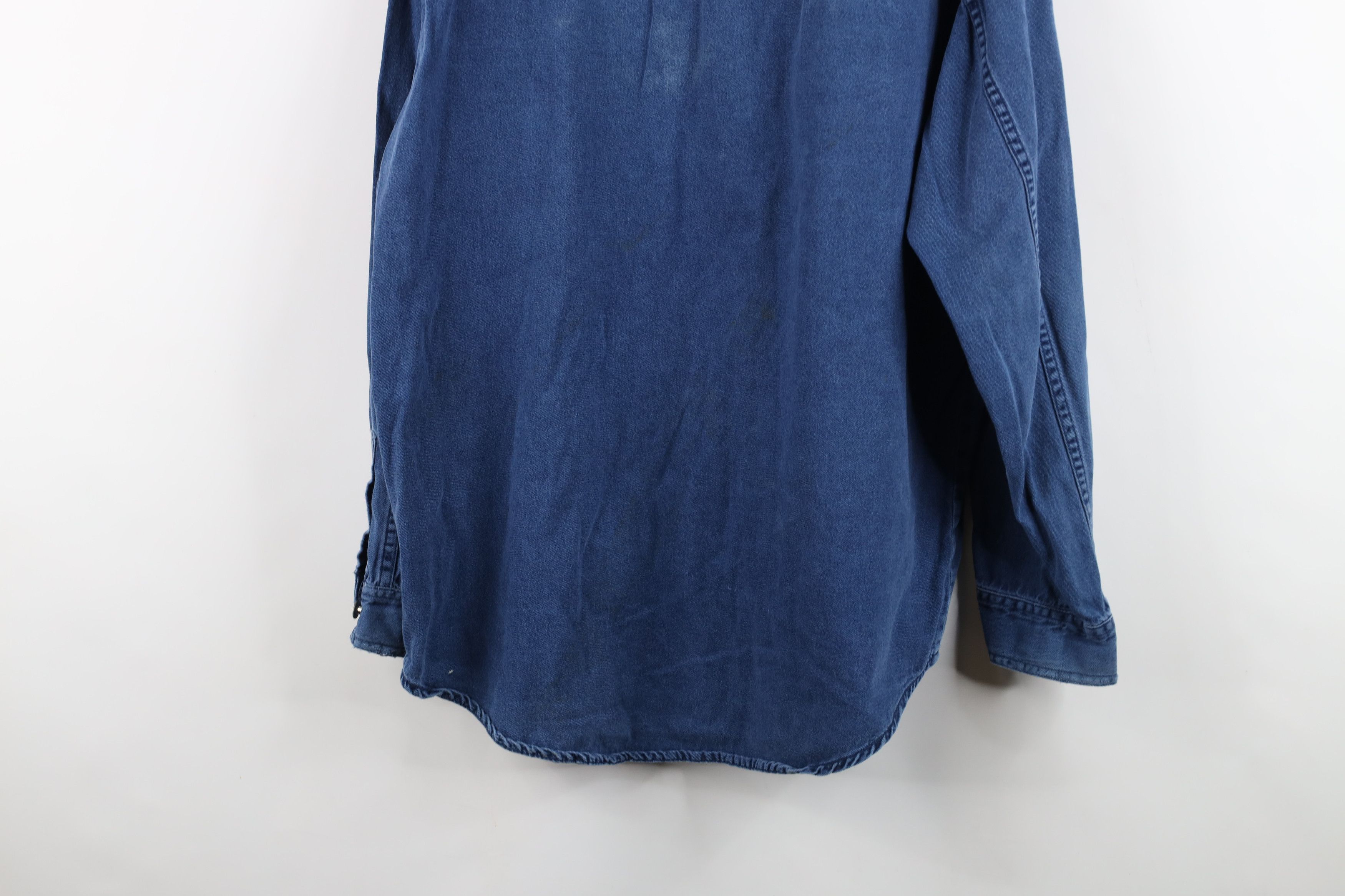 Levi's Vintage 90s Levis Denim Jean Collared Button Shirt Blue Size US M / EU 48-50 / 2 - 17 Thumbnail