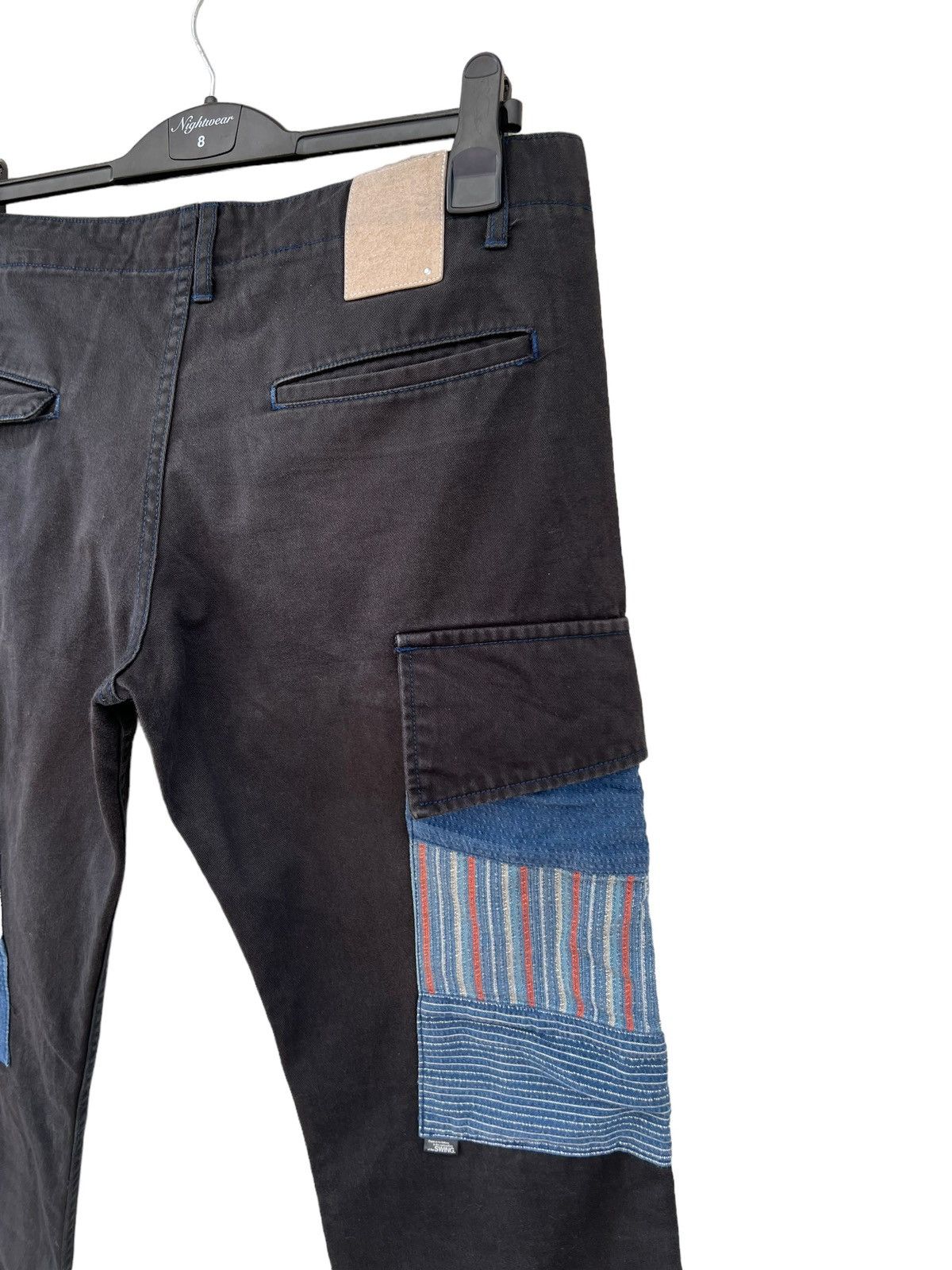 Vintage Vintage Swing Incomp Japan Hybrid Fade Black Cargo Trouser Size US 32 / EU 48 - 17 Thumbnail