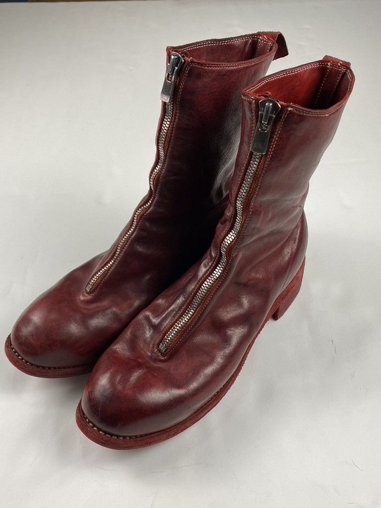 Pre-owned Guidi Pl2 Soft Horse Leather Front Zip Boot 1006t In Multicolor