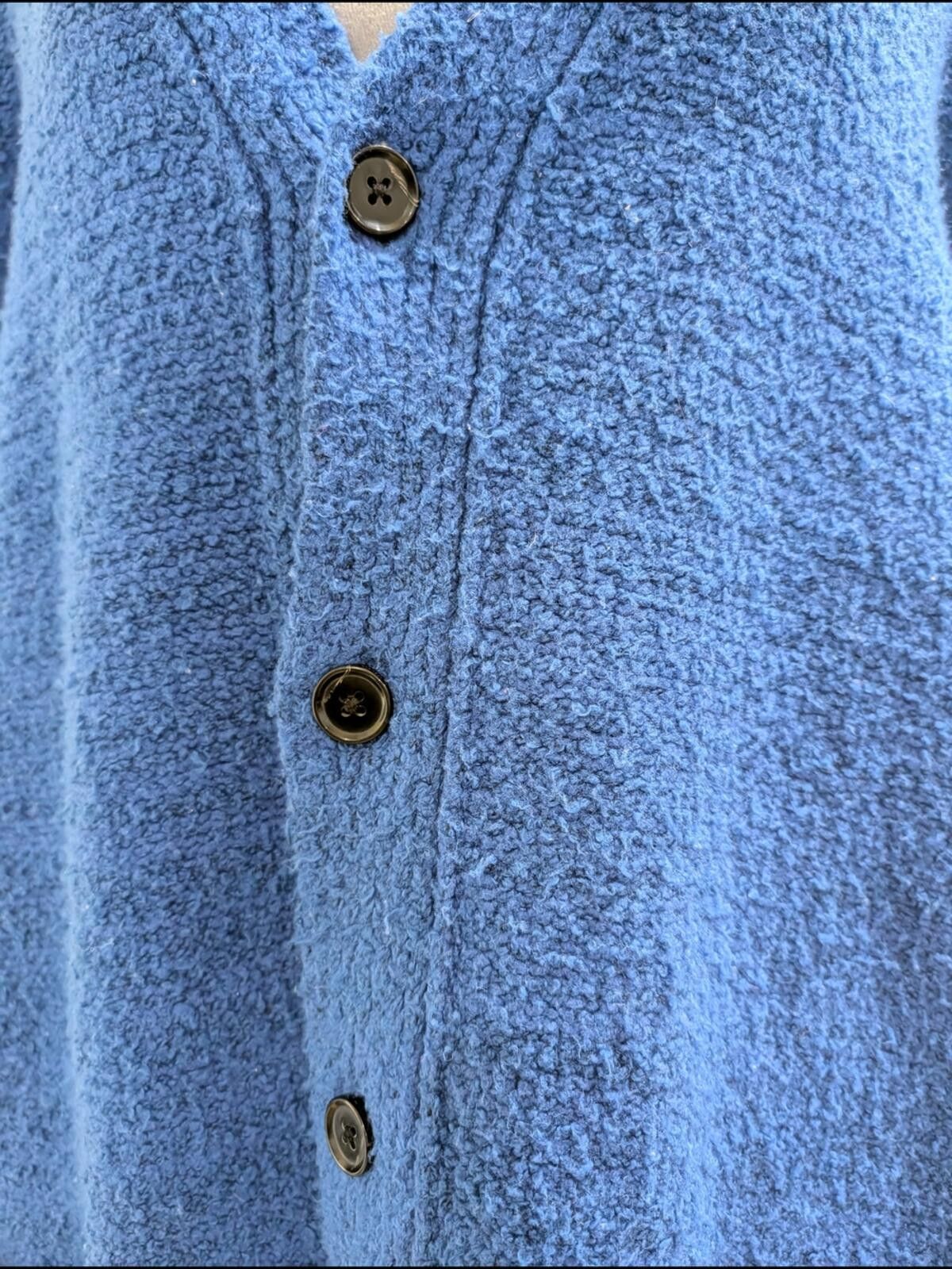 Abercrombie & Fitch Abercrombie & Fitch Blue Oversized Cardigan Size L / US 10 / IT 46 - 4 Thumbnail