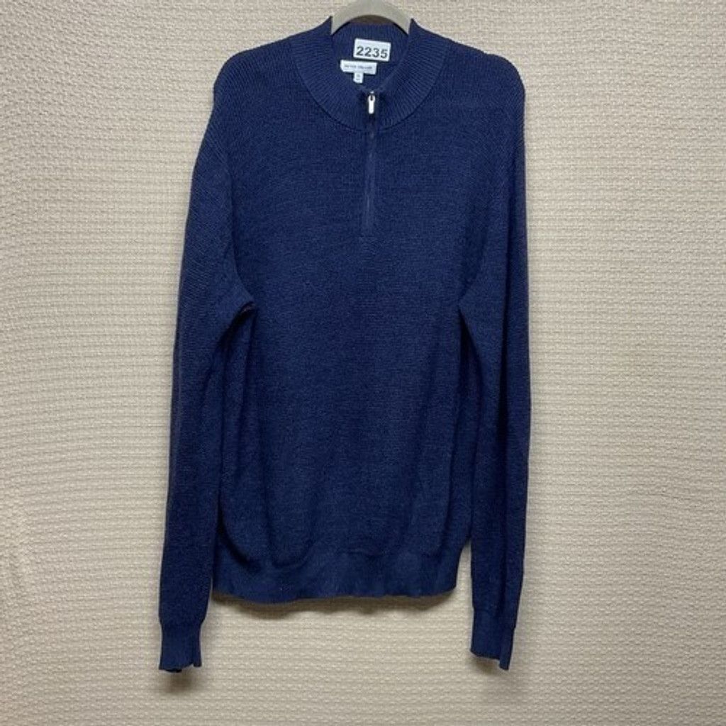 Peter Millar Peter Millar 1/4 Zip MockNeck Sweater Men Size XL Pullover Size US XL / EU 56 / 4 - 1 Thumbnail