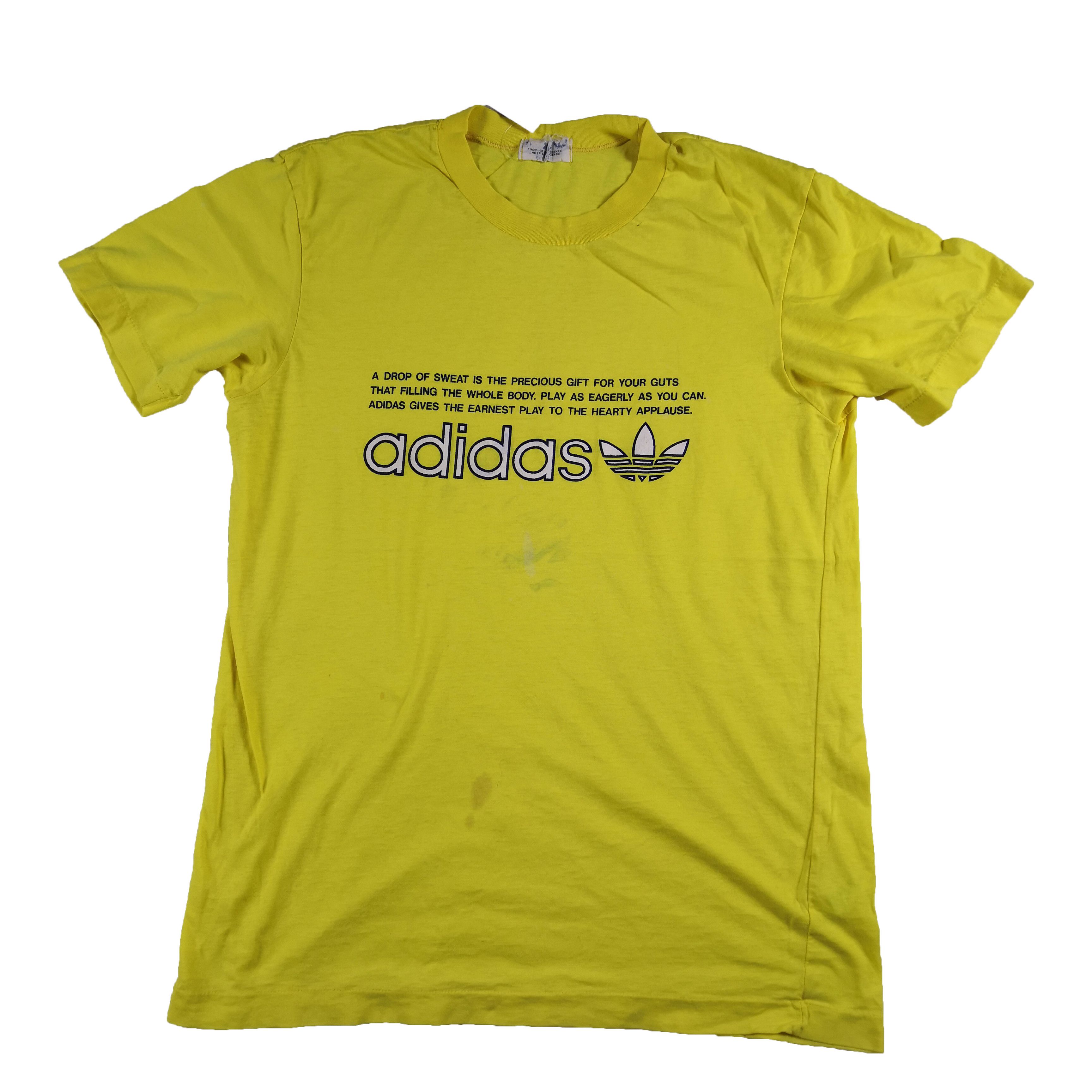 Adidas Vintage 80s Adidas T-Shirt Adidas Trefoil Crewneck 56789 Size S / US 4 / IT 40 - 1 Thumbnail