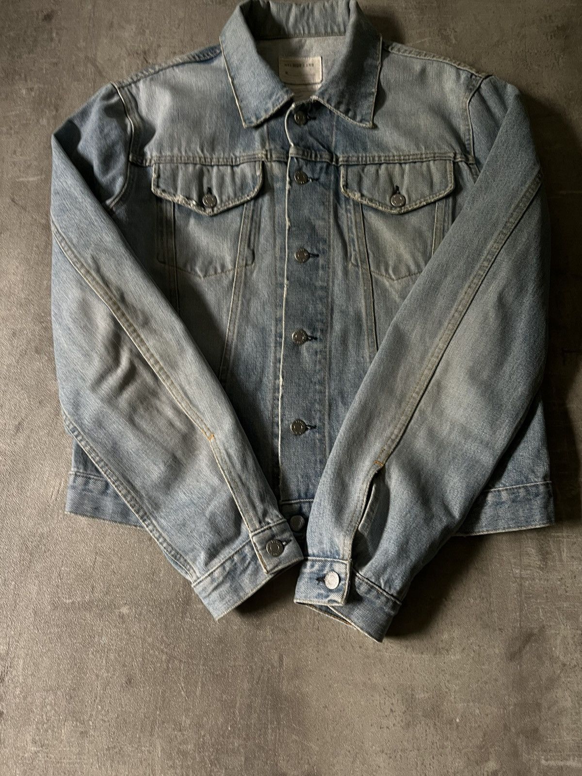 Helmut Lang Helmut Lang Vintage Clean Broken Denim 2 Pocket Jacket Size US M / EU 48-50 / 2 - 10 Thumbnail