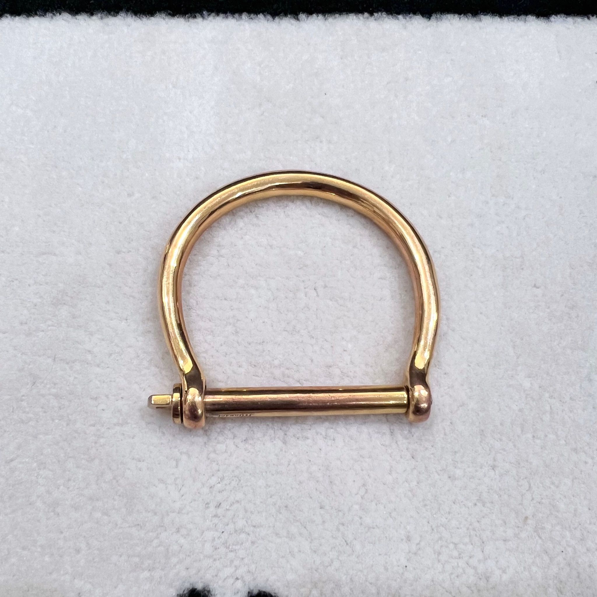 Miansai Miansai 18k Gold Plated Screw Cuff Bangle Bracelet Size ONE SIZE - 1 Thumbnail