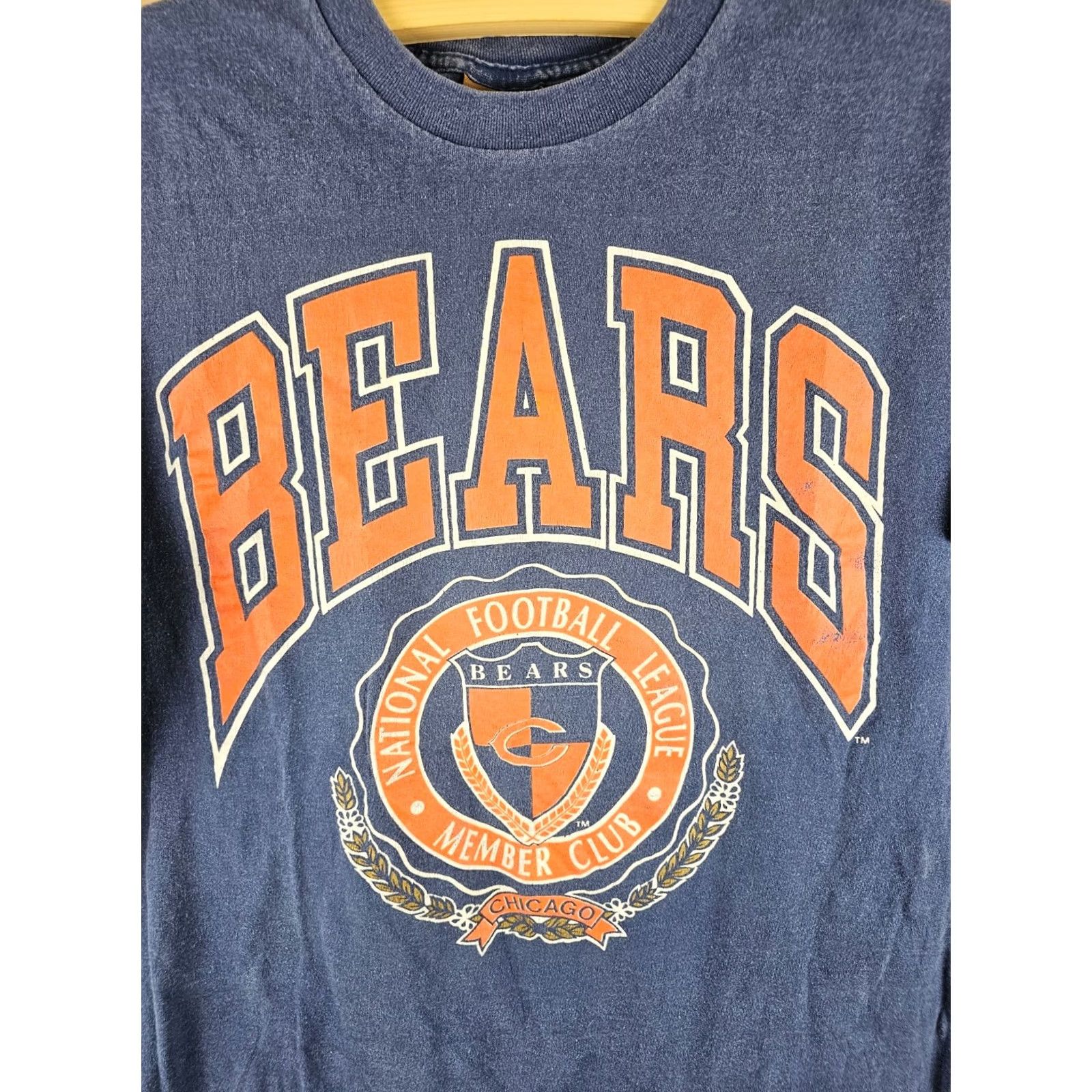 NFL VINTAGE CHICAGO BEARS NFL NUTMEG SINGLE STITCH BLUE T-SHIRT XLARGE XL T-Shirt Mens Nike Size US XL / EU 56 / 4 - 2 Thumbnail