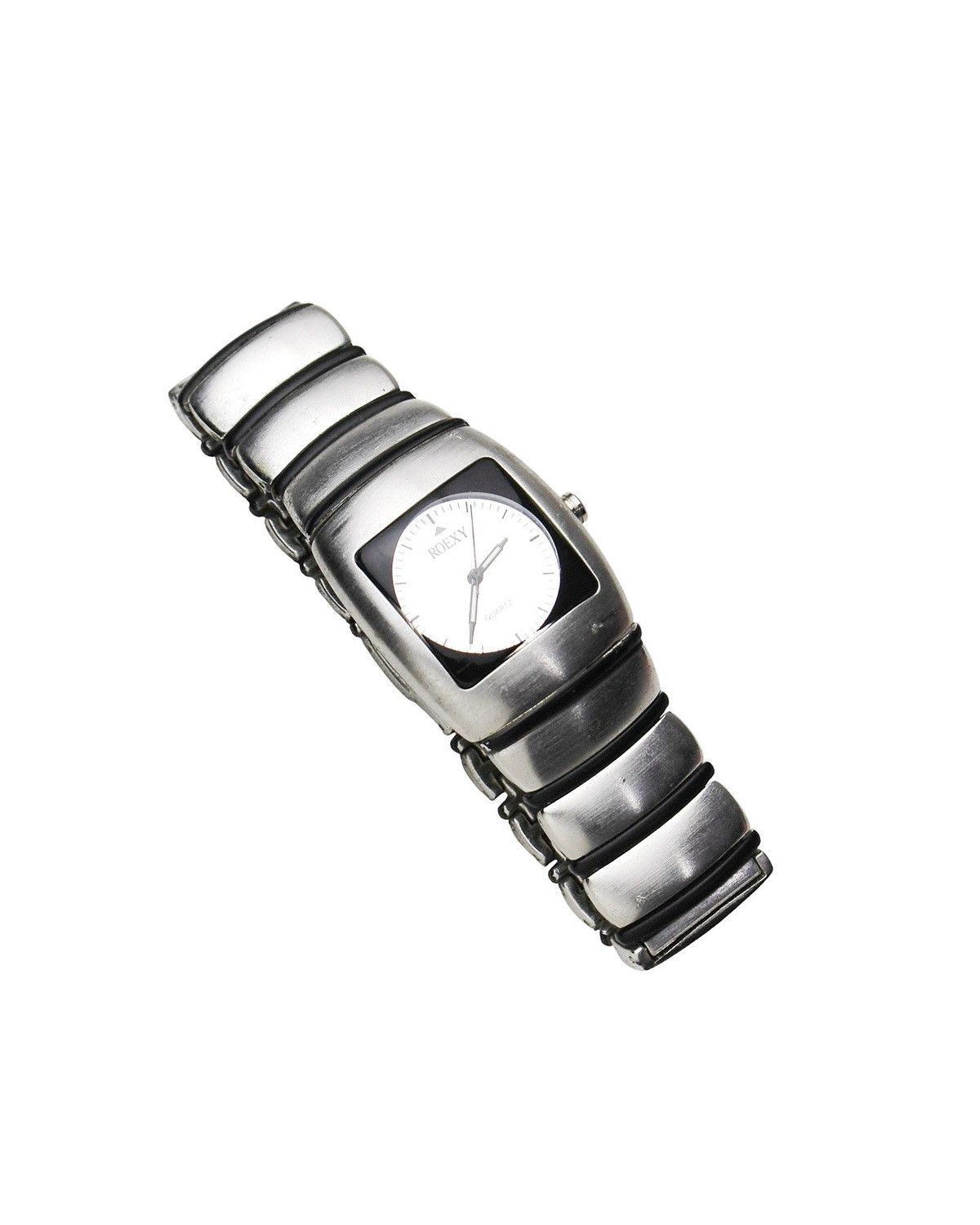 Japanese Brand 2000S ROEXY RECTANGULAR CASE BRACELET WATCH Size ONE SIZE - 3 Thumbnail