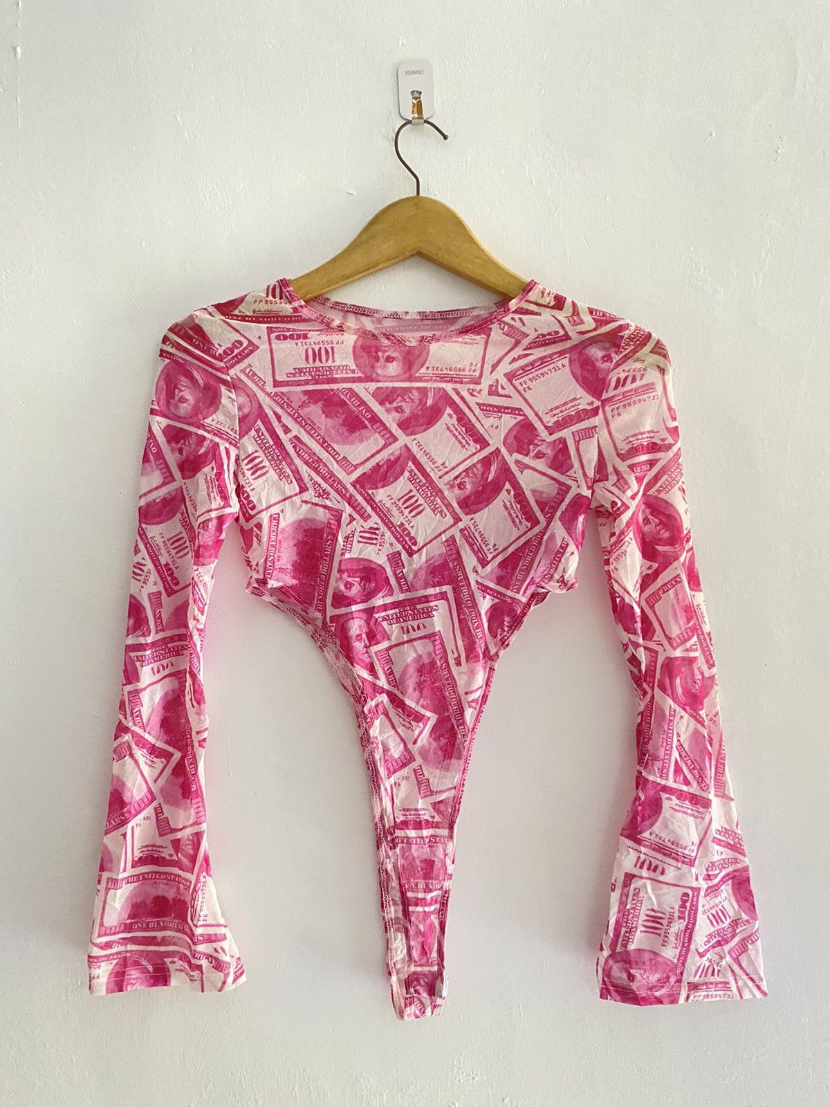 Japanese Brand × Vintage Jpg style Unknown mesh bodysuits dollars flared Size M / US 6-8 / IT 42-44 - 1 Thumbnail