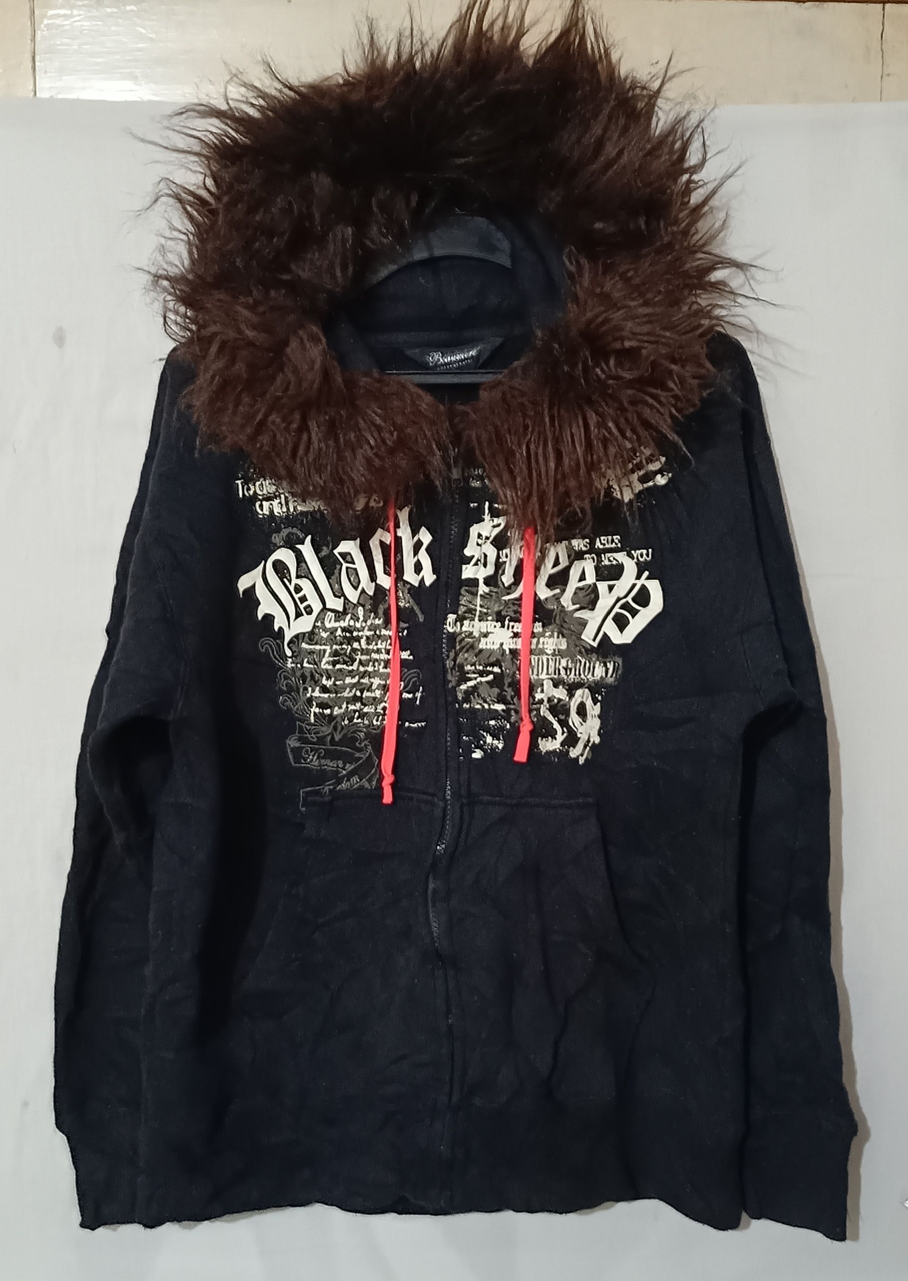 If Six Was Nine Sick Fur Hoodie Skulls Poem Black Sheep Size US M / EU 48-50 / 2 - 1 Thumbnail