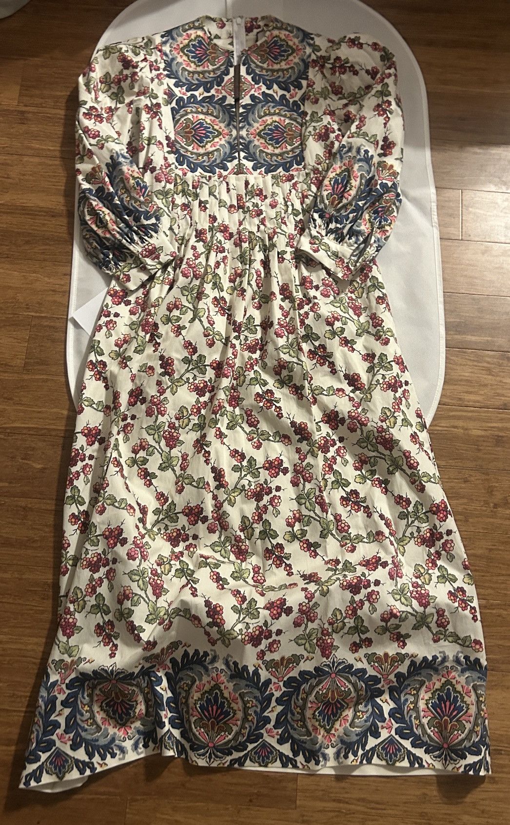 Etro ETRO Flower-print cotton-blend poplin Midi Dress MSRP $2450 Size XS / US 0-2 / IT 36-38 - 6 Thumbnail