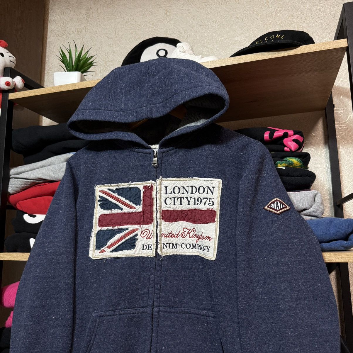 Hysteric Glamour 📌 Crazy Y2K British Britain Flag Archive Zip Hoodie Size US M / EU 48-50 / 2 - 2 Thumbnail