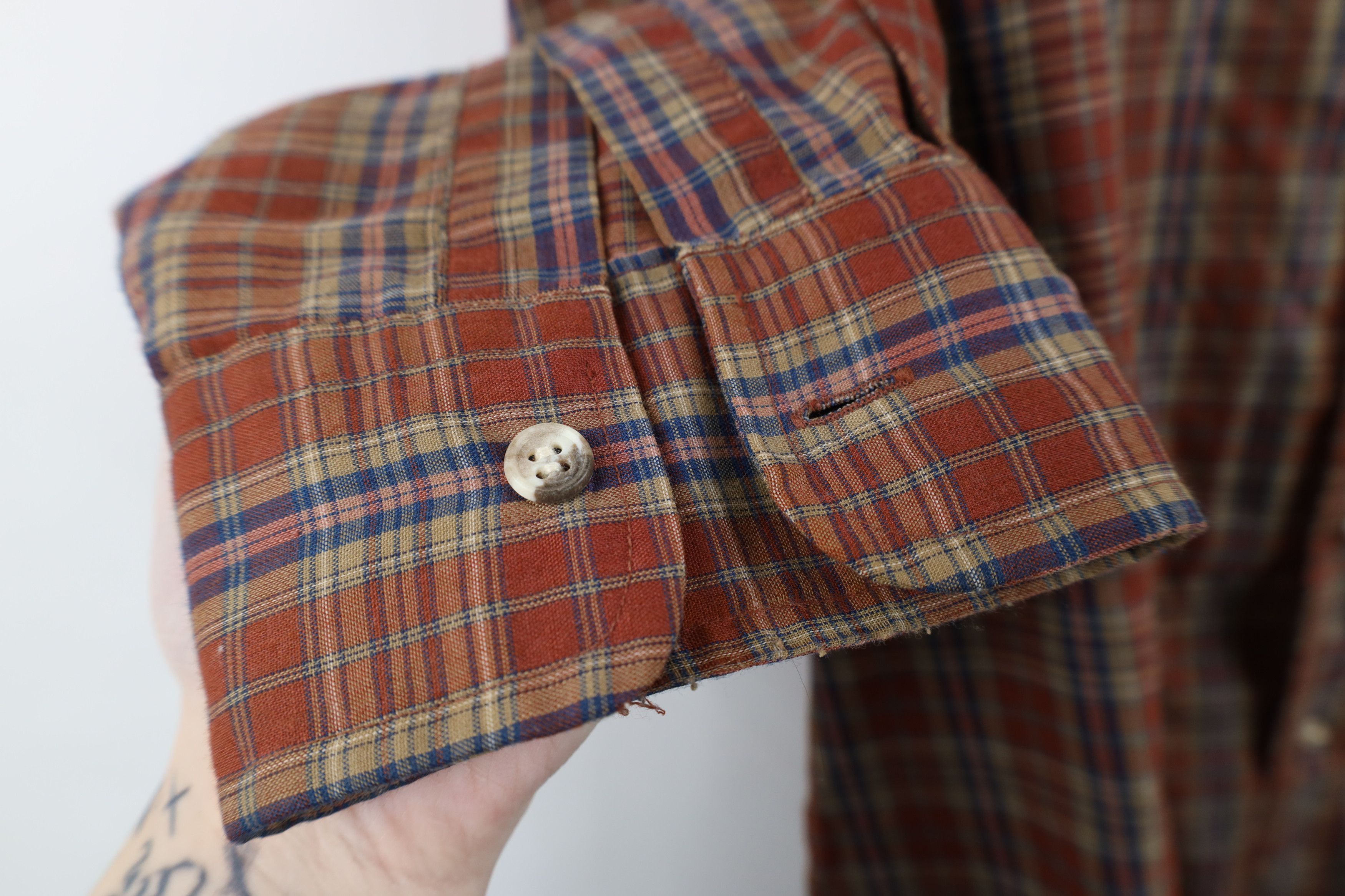 Levi's Vintage 70s 80s Levis Cowboy Collared Button Down Shirt Size US XL / EU 56 / 4 - 7 Thumbnail