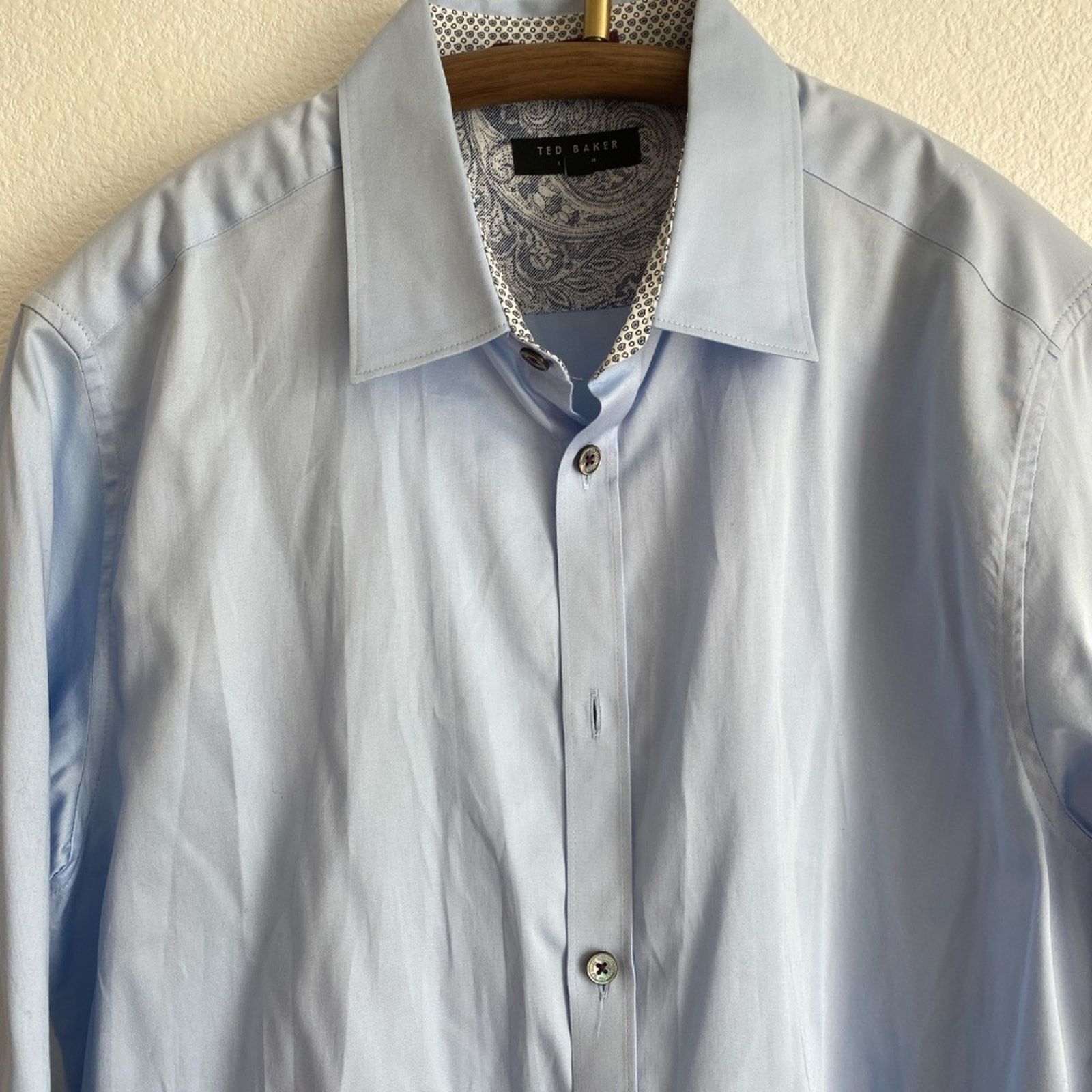 Ted Baker Ted Baker London Men's Button Down Dress Shirt - 4 Size US M / EU 48-50 / 2 - 3 Thumbnail
