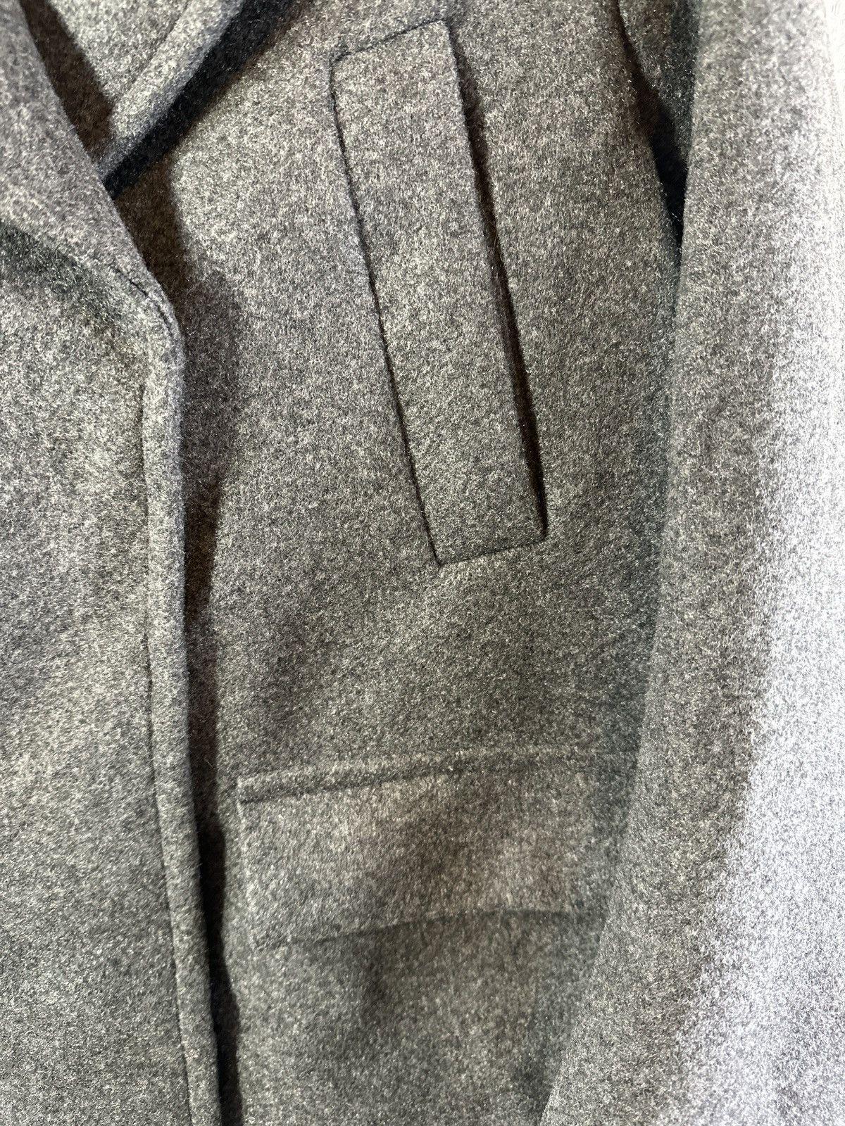 H&M H&M Dark Gray Melange Pea Coat Size L / US 10 / IT 46 - 5 Thumbnail